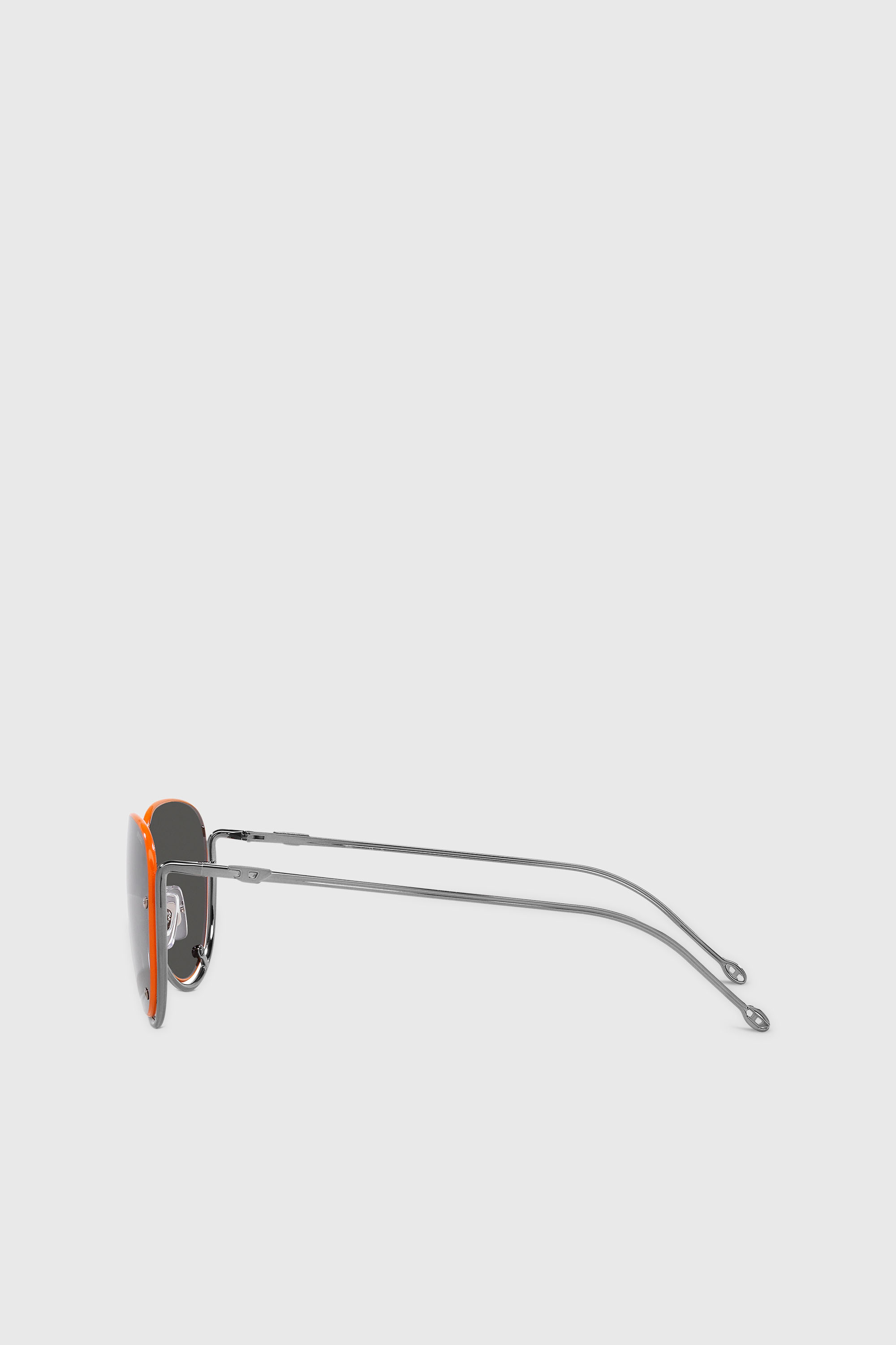 Diesel - 0DL1003, Unisex Brille in Pilotenform in Schwarz/Orange - 4