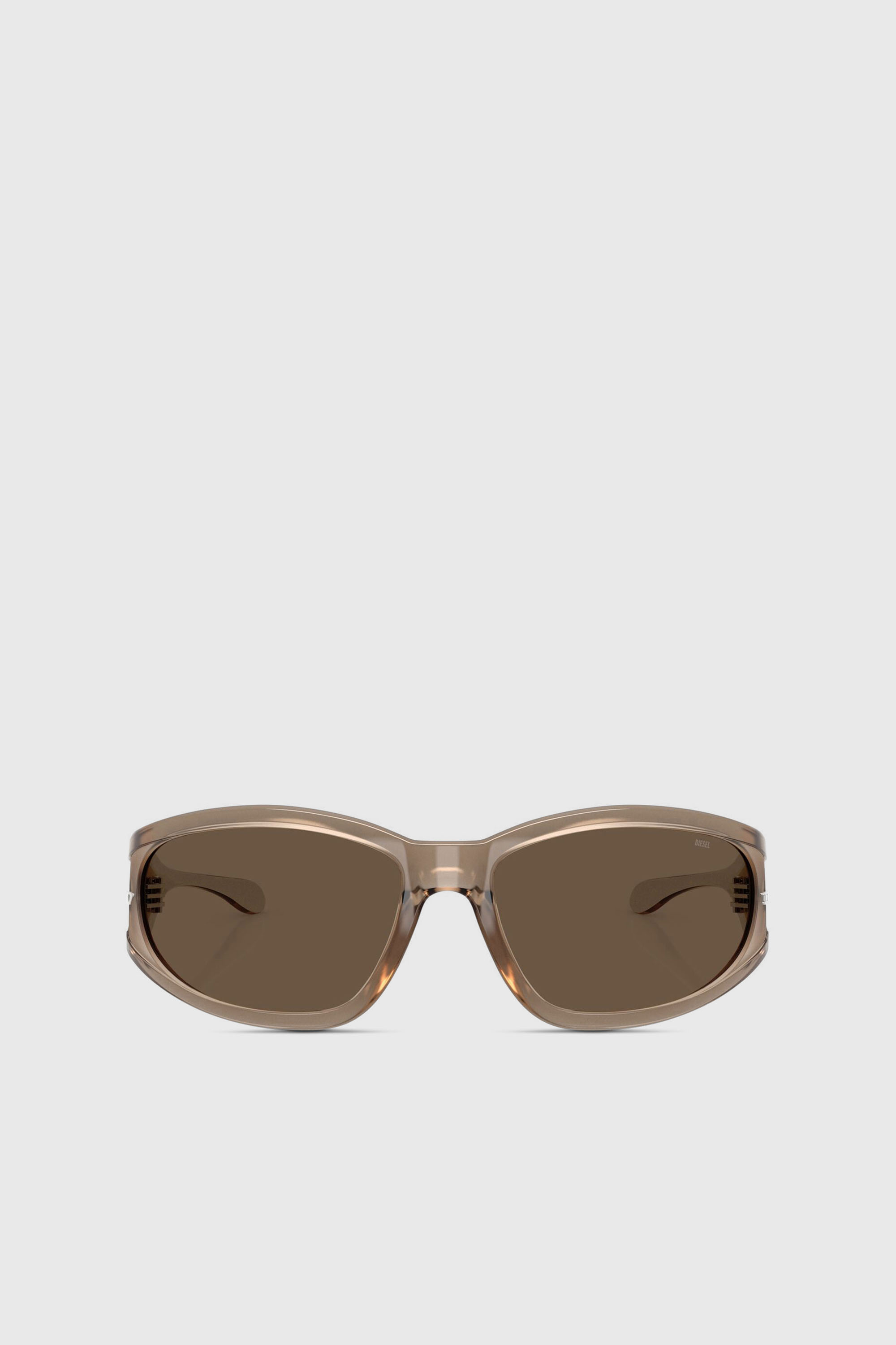 Diesel - 0DL3002, Unisex Sonnenbrille aus acetat mit rechteckigen gl&auml;sern in Braun - 1