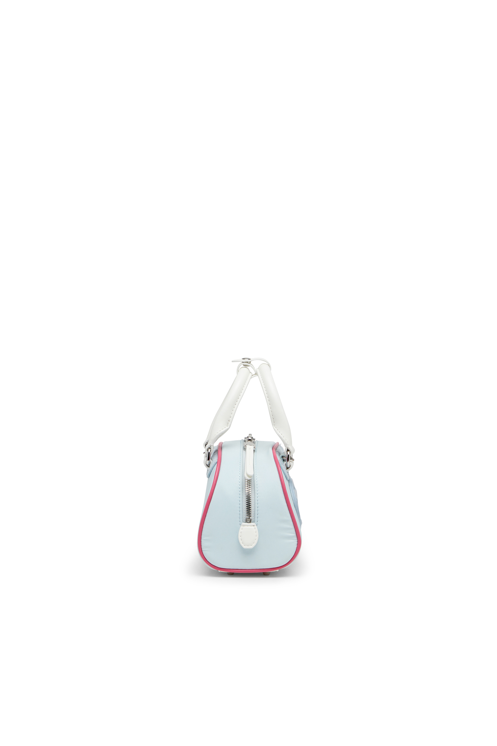 Diesel - 1DR DOME CROSSBODY, Damen Colourblock-Mini-Bowling-Tasche in Hellblau - 3