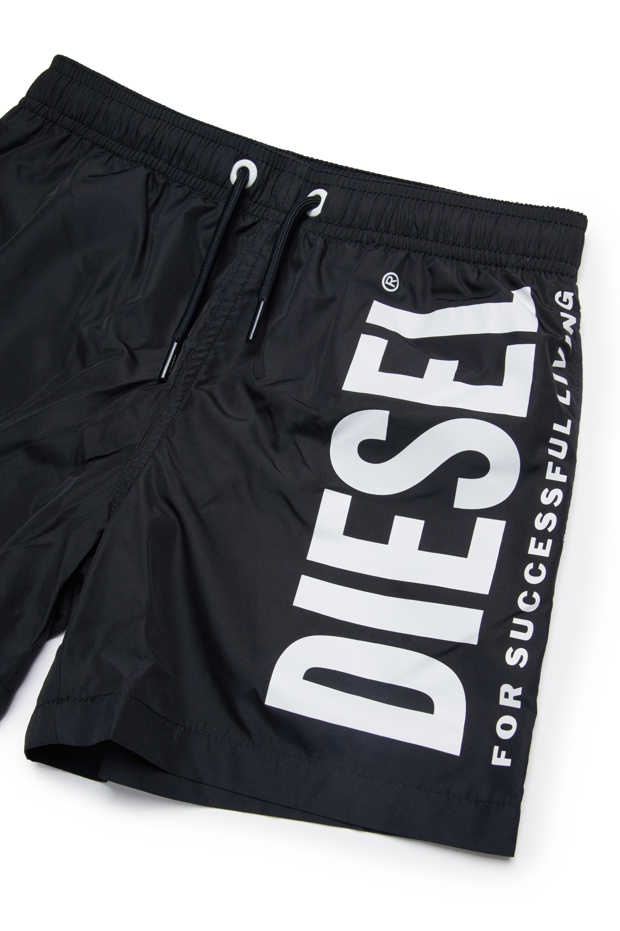 Diesel - MGIULLO, Man Swim shorts with maxi logo in Black - Image 3