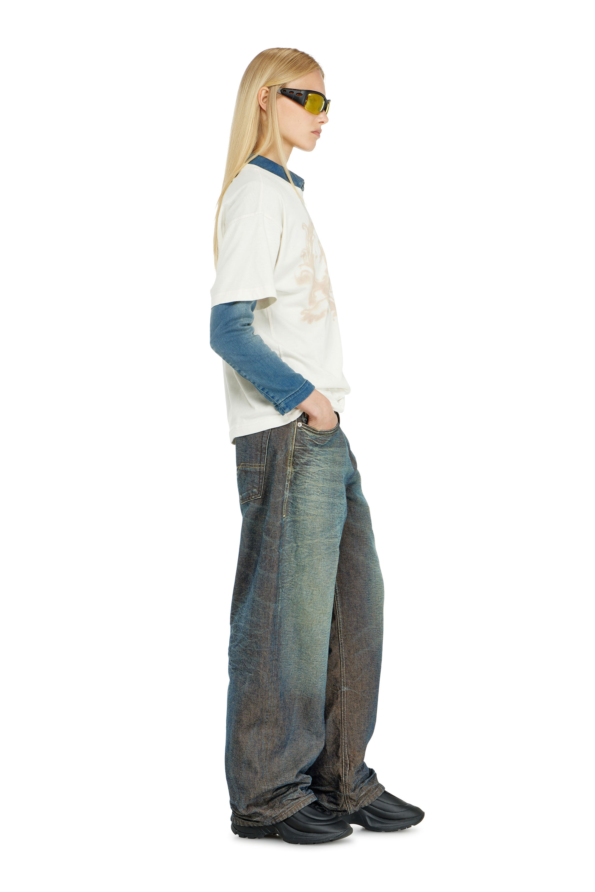 Diesel - Unisex Relaxed Jeans 1997 D-Enim-M 007EM, Dunkelblau - 7