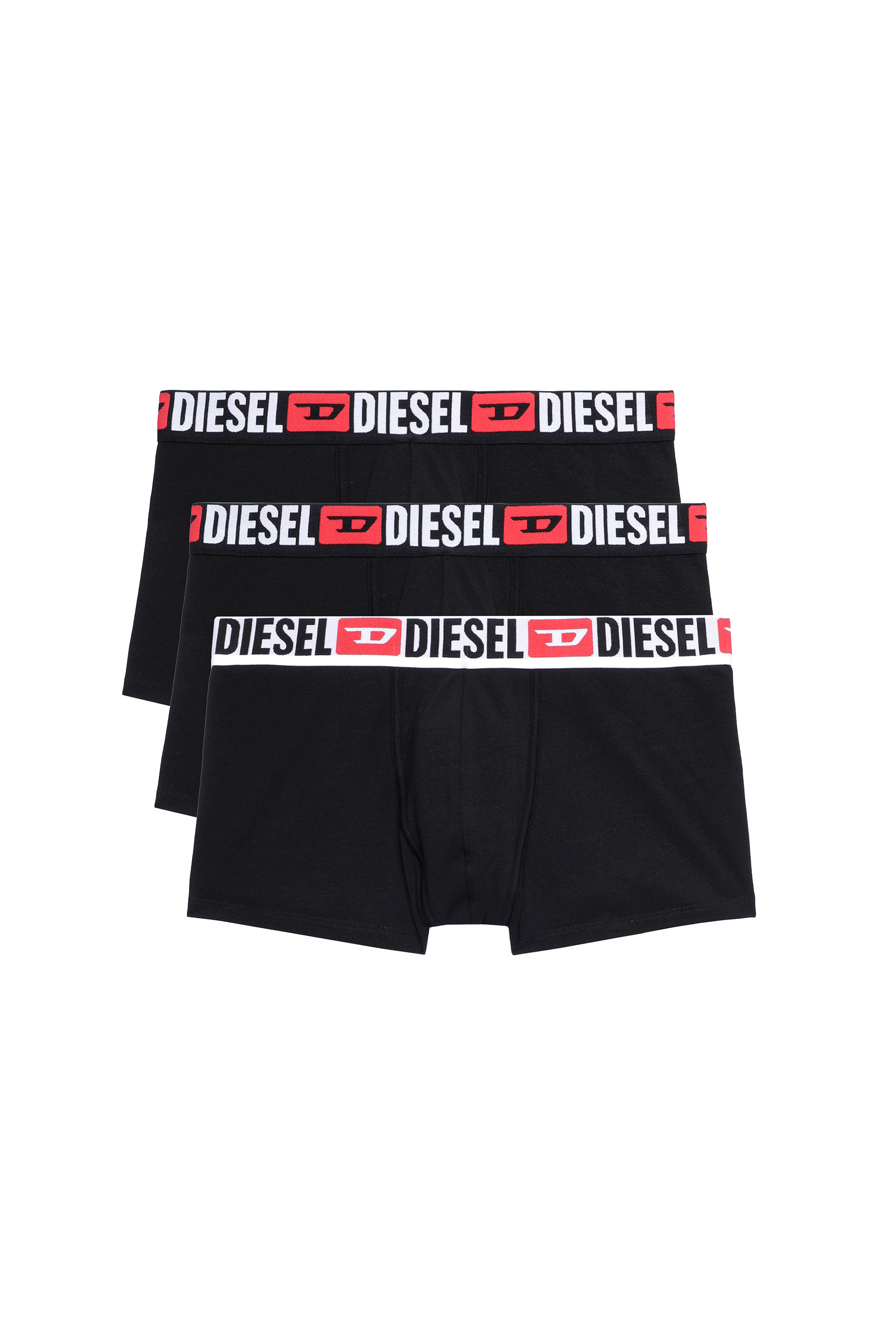 Diesel - UMBX-DAMIENTHREEPACK, Herren Retropants im Dreierpack mit umlaufendem Logo am Bund in Schwarz - 2