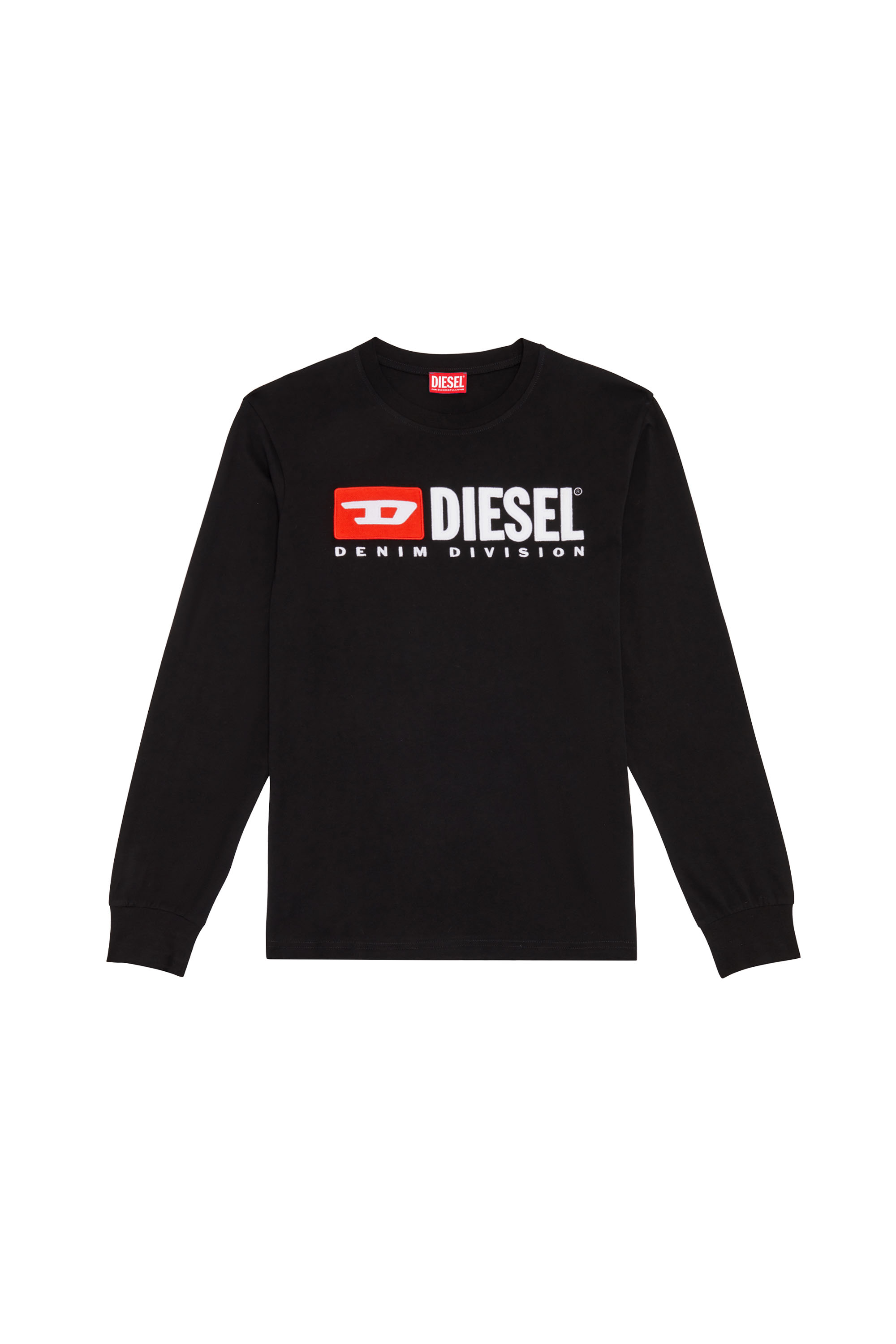 Diesel - T-JUST-LS-DIV, Schwarz - Image 1