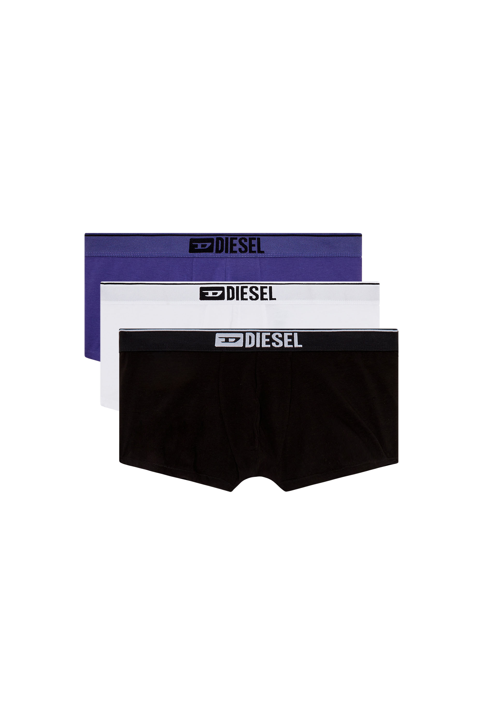 Diesel - UMBX-DAMIENTHREEPACK, Herren Retropants aus Stretch-Baumwolle im Dreierpack in Schwarz/Blau - 1