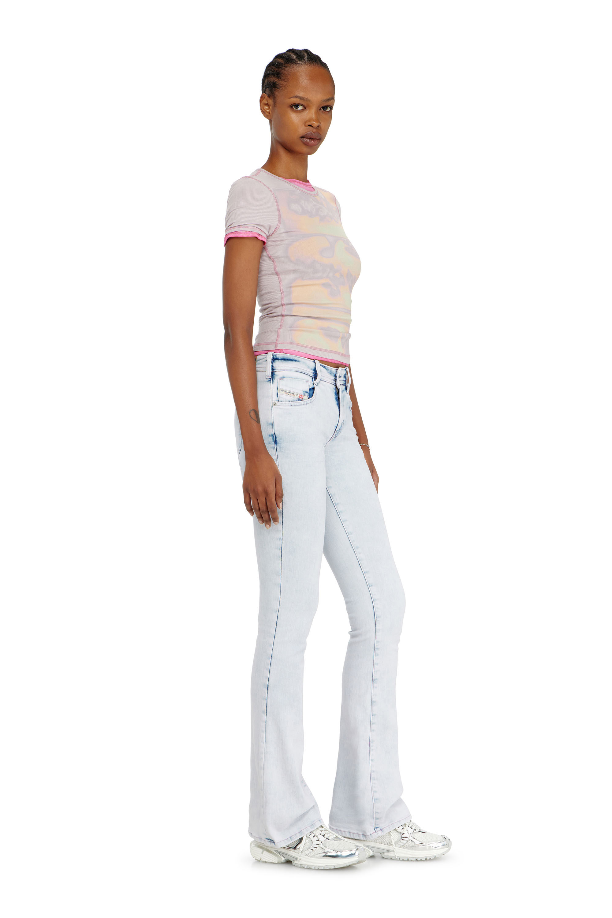 Diesel - Damen Bootcut Jeans 1969 D-Ebbey 0HDBH, Hellblau - 2