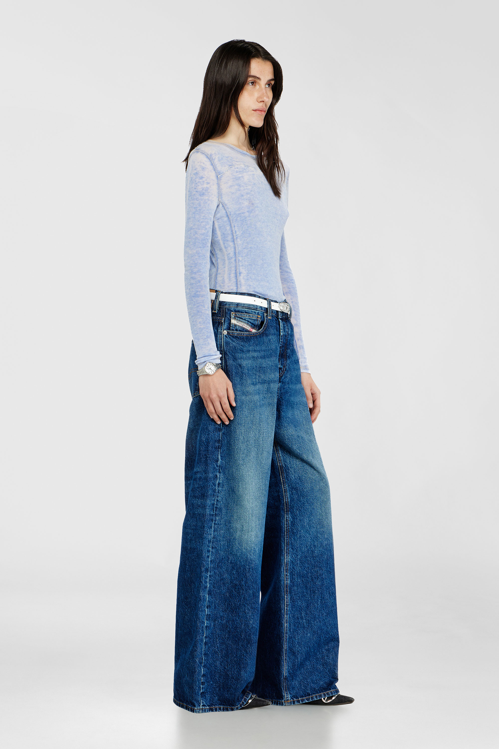 Diesel - Unisex Relaxed Jeans 1996 D-Sire 09I27, Dunkelblau - 2