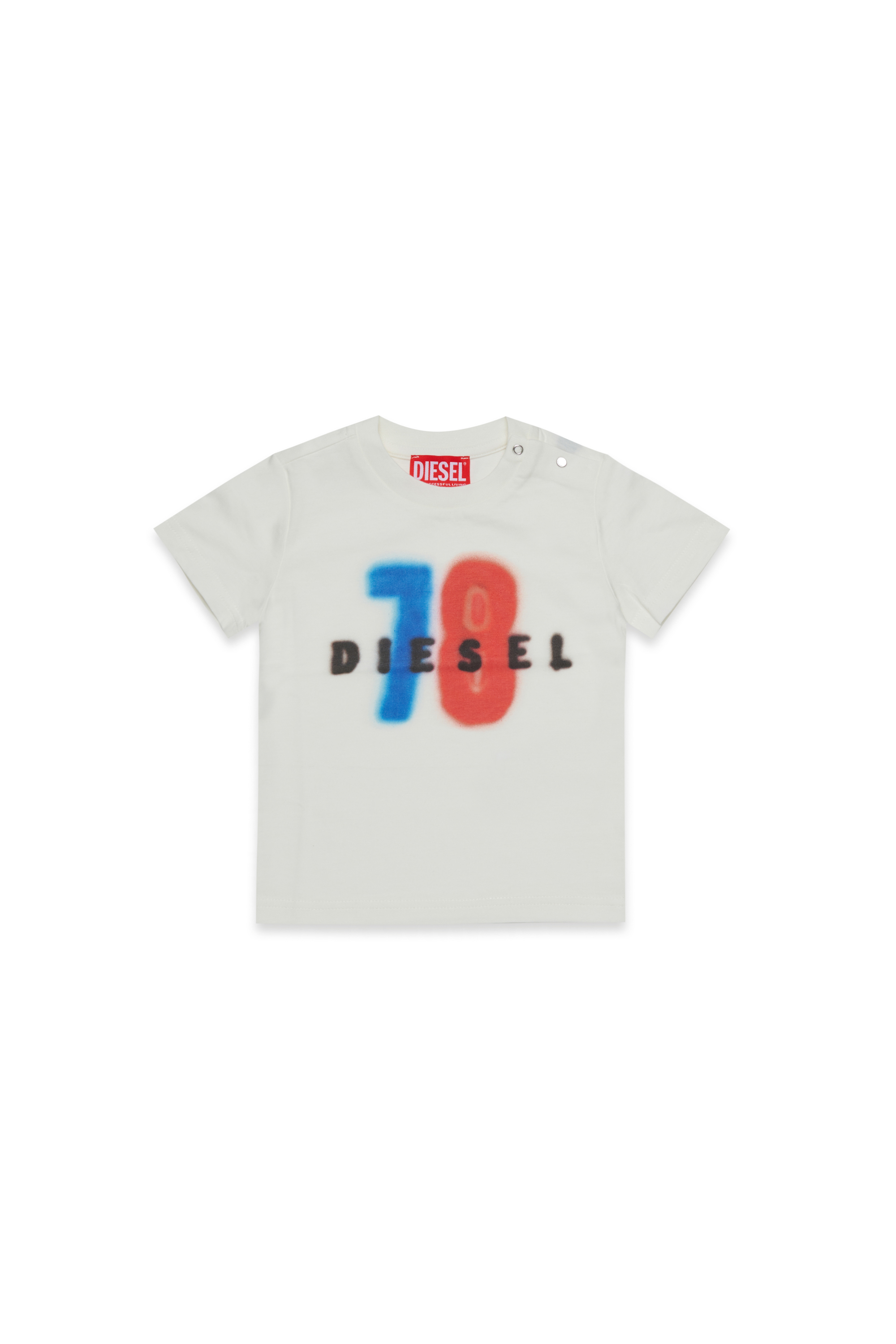 Diesel - TESSIB, Herren Baumwoll-T-Shirt mit Druck in Weiß - 1
