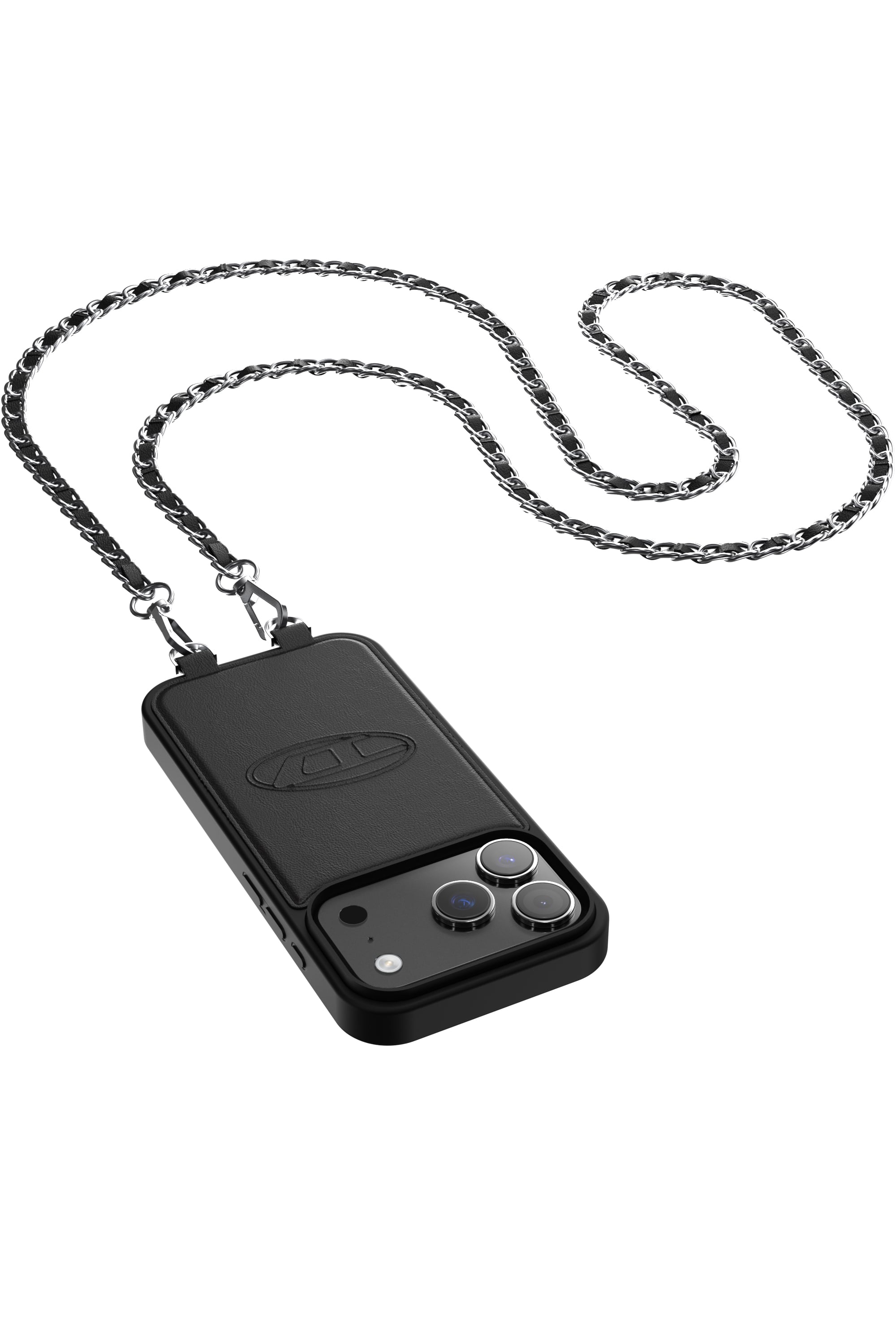 Diesel - 60662 MOULDED CASE, Unisex Oval D H&uuml;lle mit Handschlaufe und MagSafe f&uuml;r iPhone 17 Pro in Schwarz - 2