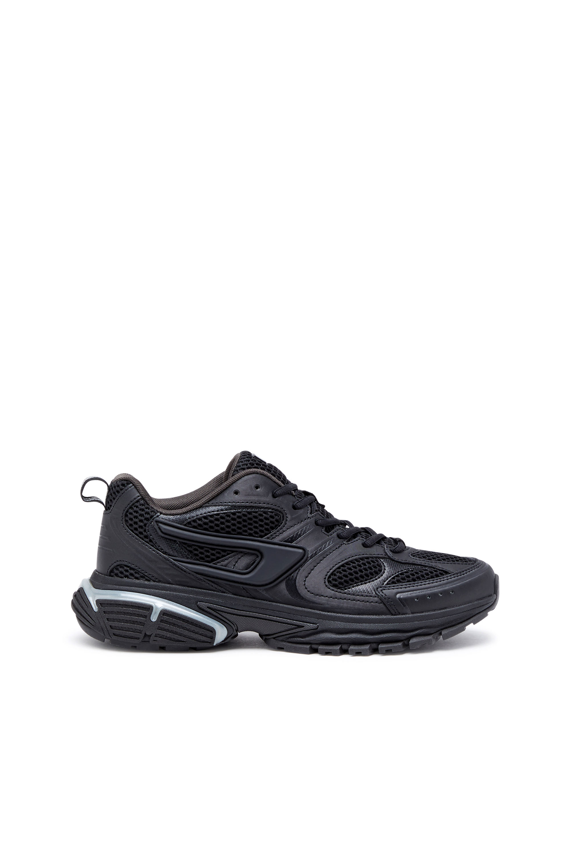 Diesel - S-SERENDIPITY PRO-X1, Man S-Serendipity Pro-X1 - Mesh sneakers with embossed overlays in Black - Image 1