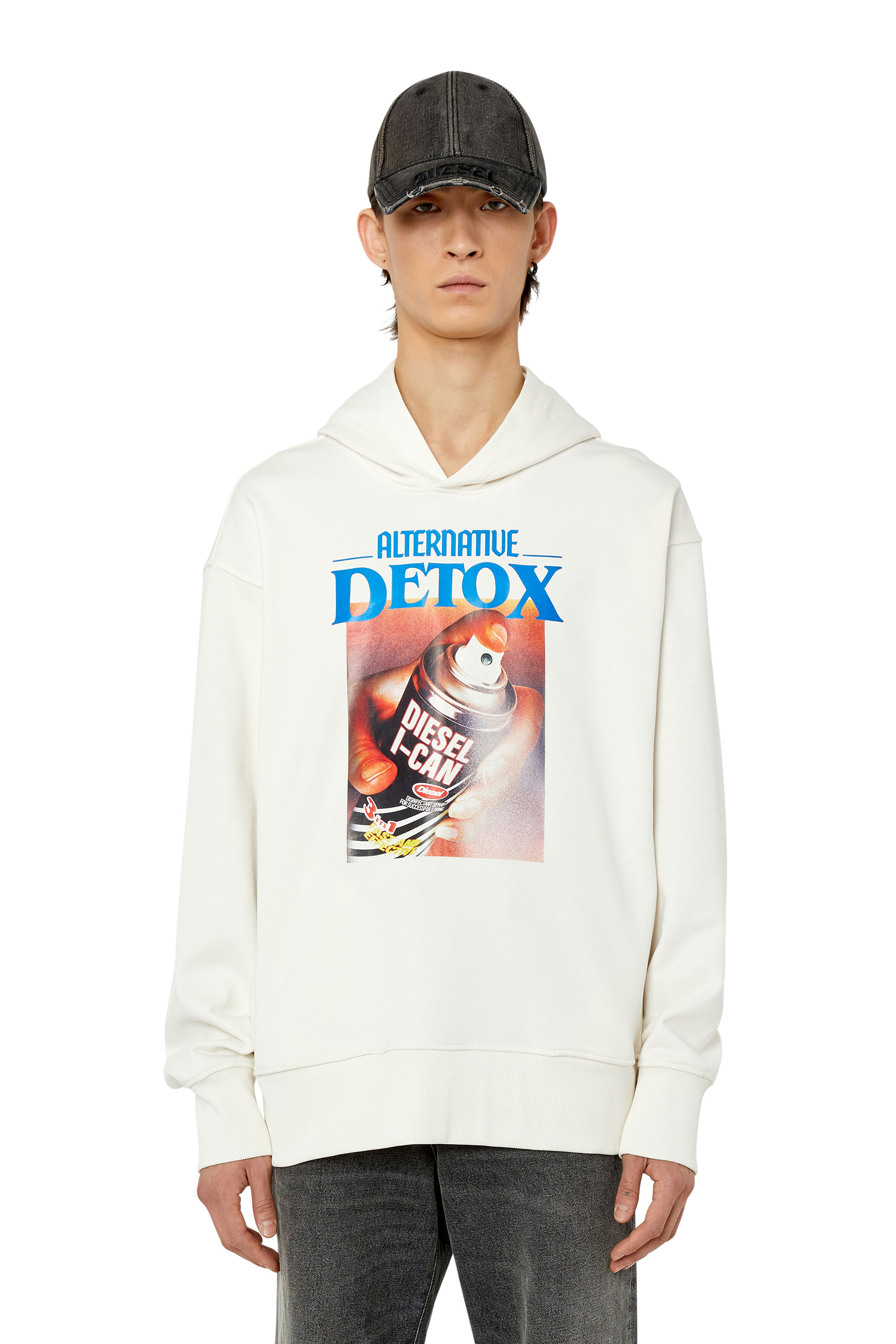Diesel - S-MACSOUT-HOOD, Weiß - Image 1