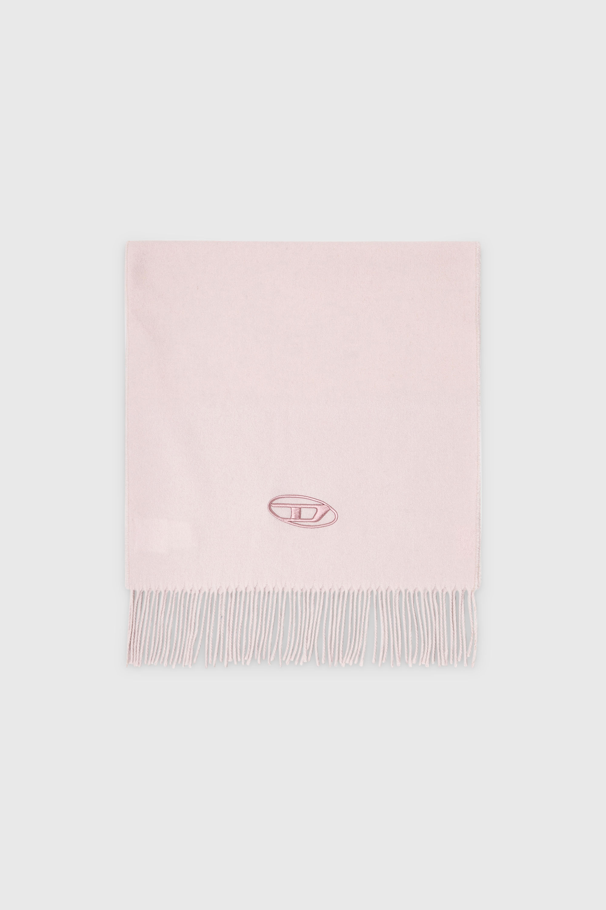 Diesel - S-IMON-D-LONG, Unisex Schal aus Wollmischung mit Fransenabschl&uuml;ssen in Rosa - 1