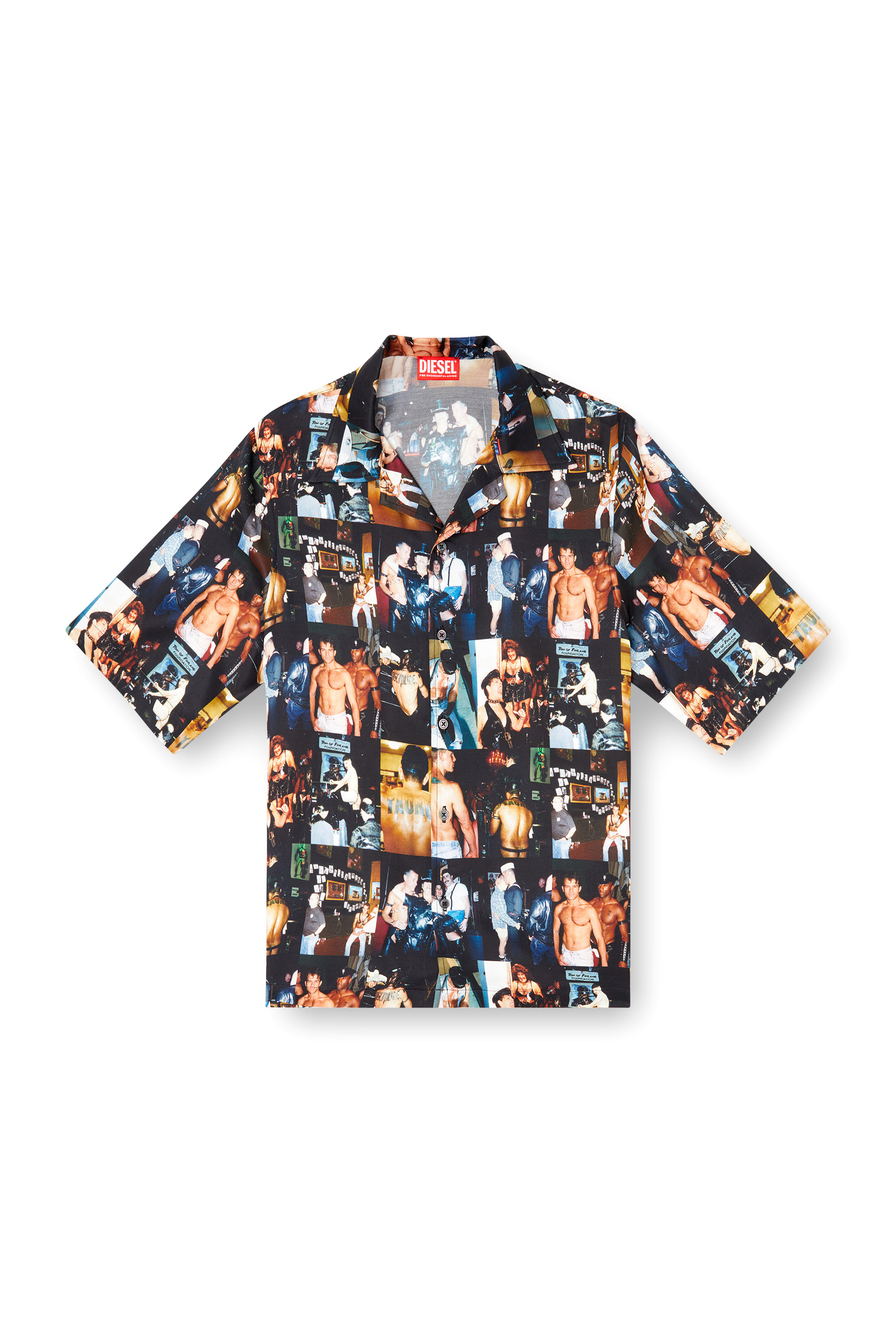 Diesel - PR-S-MEC-TOM25, Unisex Bowling-Hemd mit Grafik-Prints in Schwarz - 3