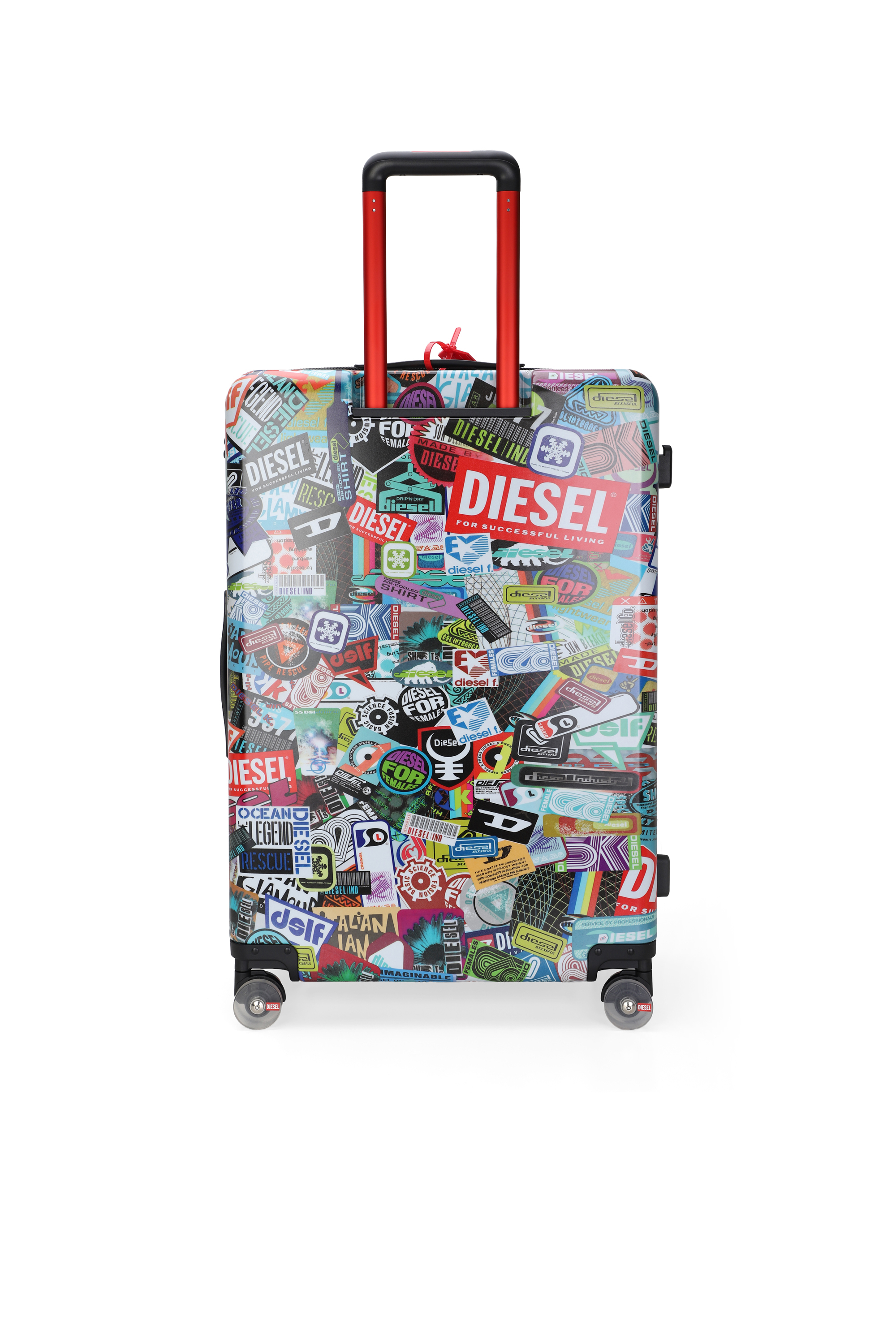 Diesel - DIESEL PC PRINTED TROLLEY-STICKERS- DSL0, Unisex Koffer im Sticker-Stil Gr&ouml;&szlig;e L in Bunt - 2