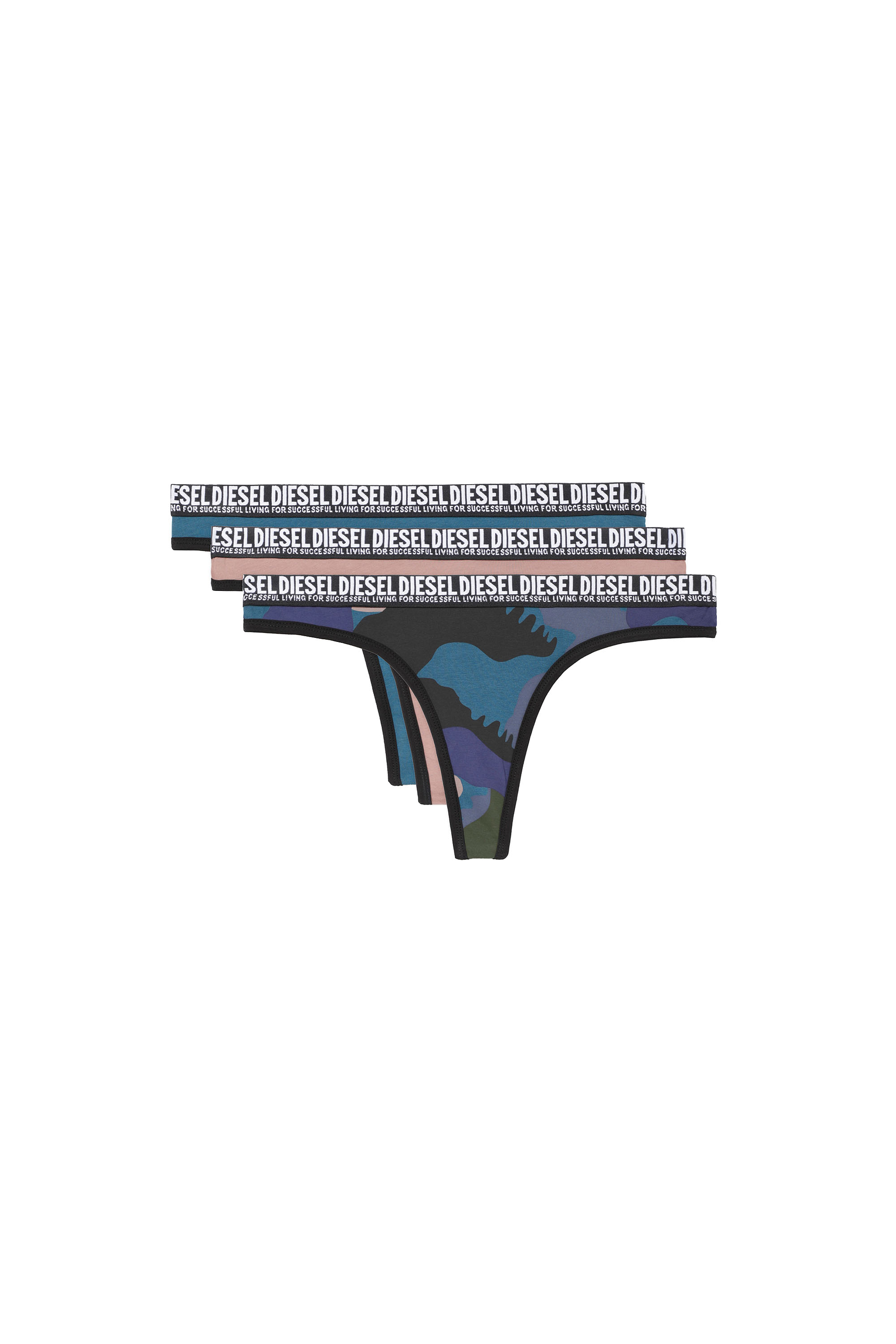 UFST-STARS-THREEPACK, Schwarz/Rosa - Strings