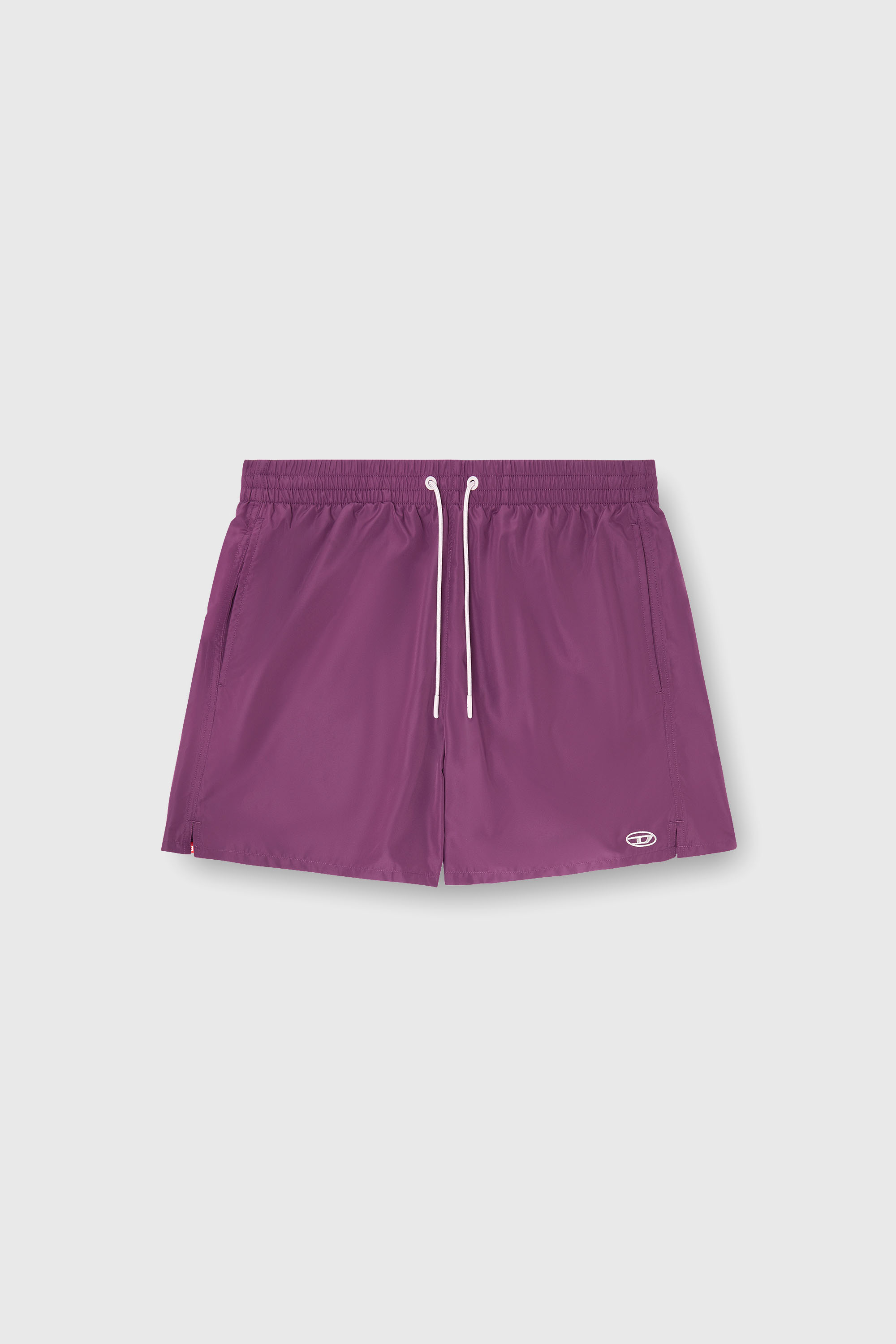 Diesel - GEORGE-41-UTLT, Herren Badeshorts mit metallischem Oval D Logo in Violett - 4