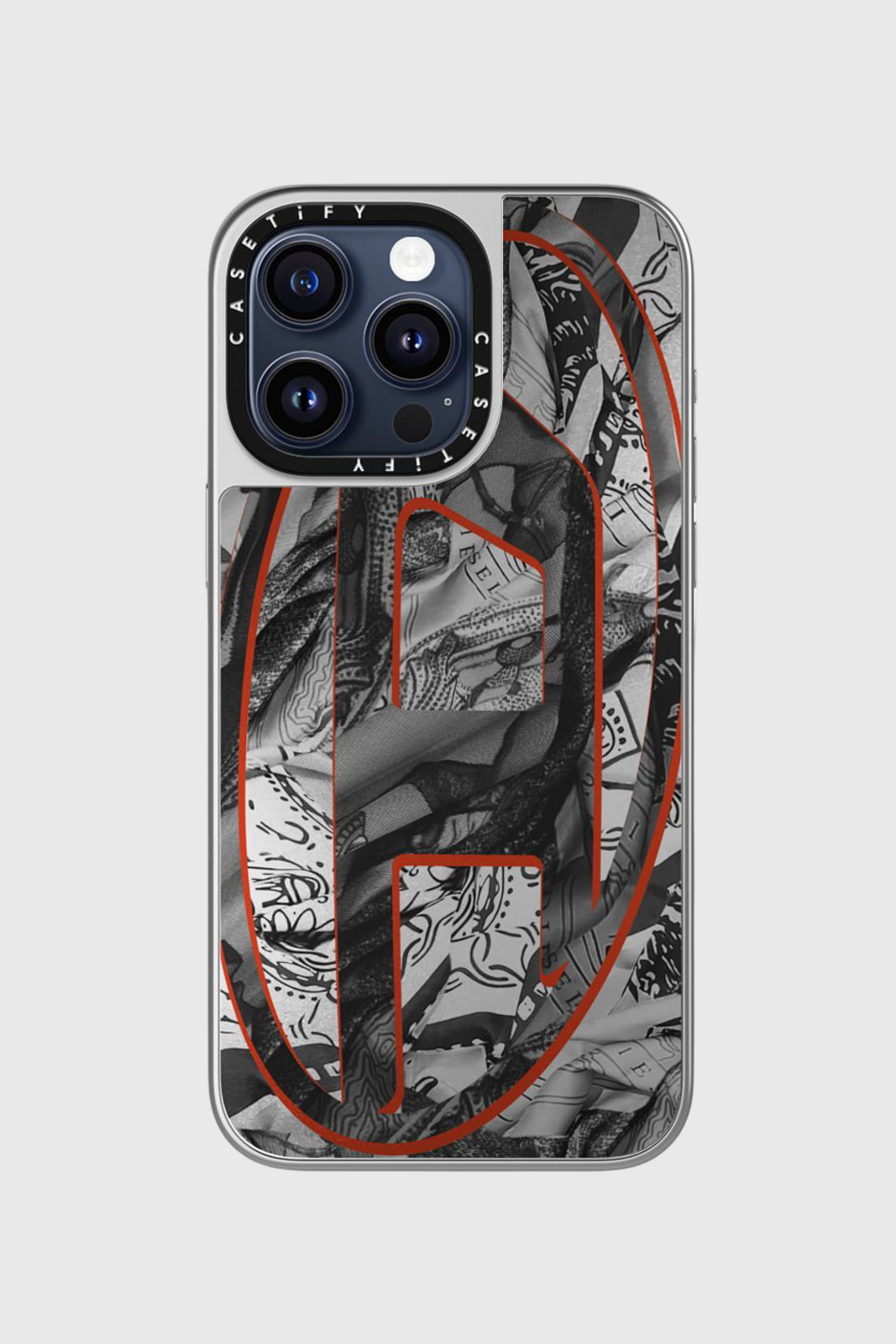 Diesel - 60337 CASETIFY MOULDED CASE, Unisex MagSafe Bandana-H&uuml;lle iPhone 15 Pro Max in Bunt/Schwarz - 1