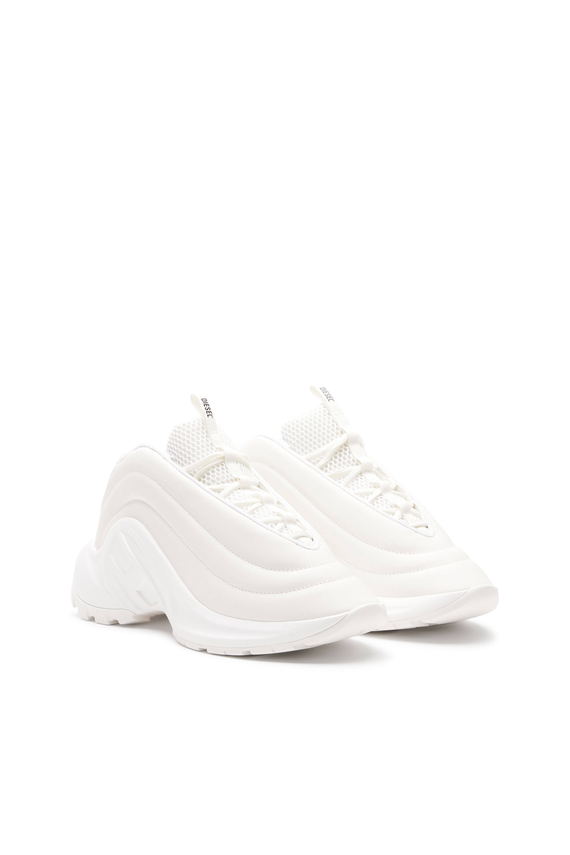 Diesel - S-D-RUNNER X, Unisex S-D-Runner X-Schlupfsneakers mit mattem Oval D-Spann in Weiß - 2