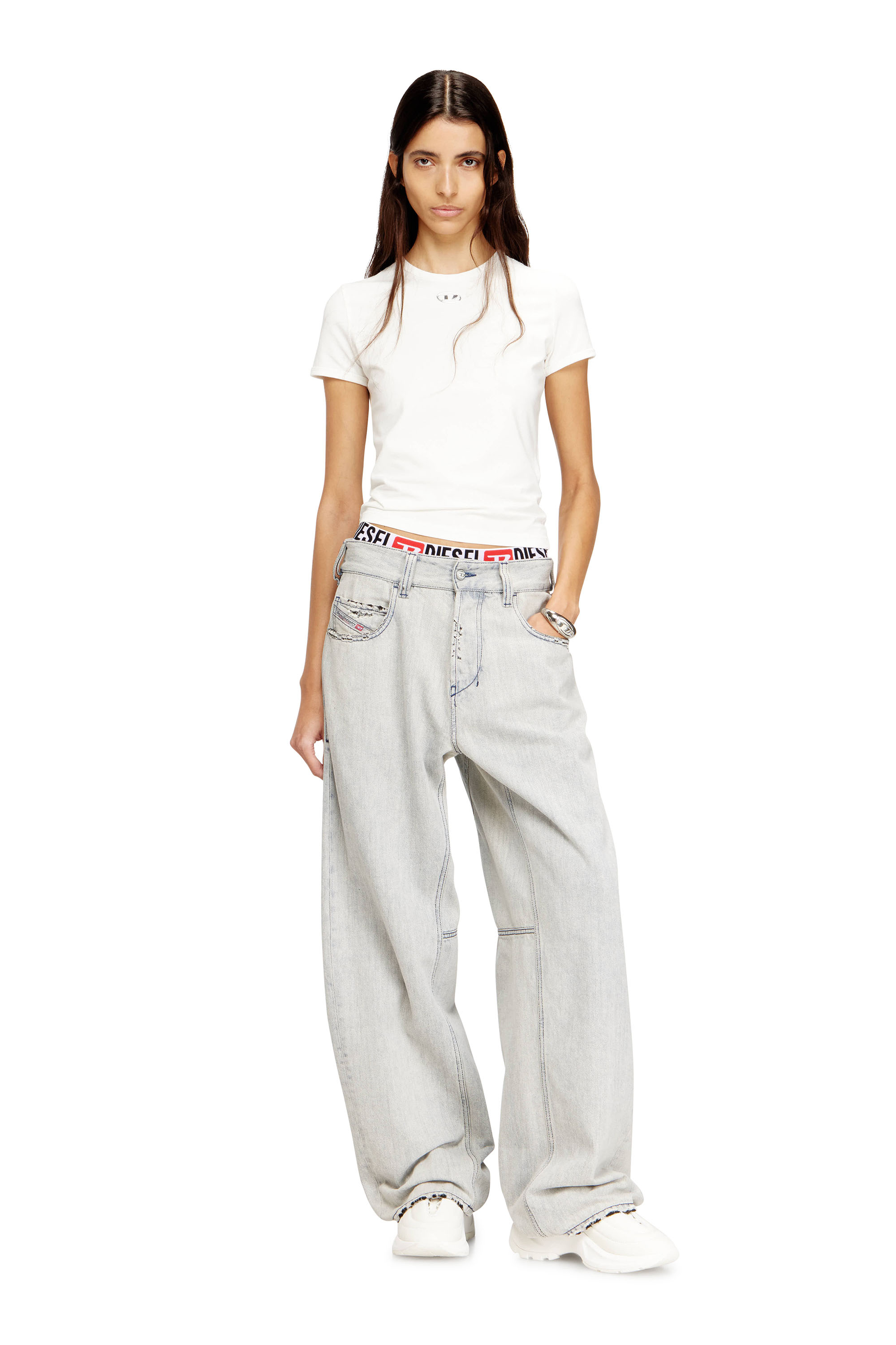 Diesel - Unisex Relaxed Jeans 1997 D-Enim-M 068UR, Hellblau - 4