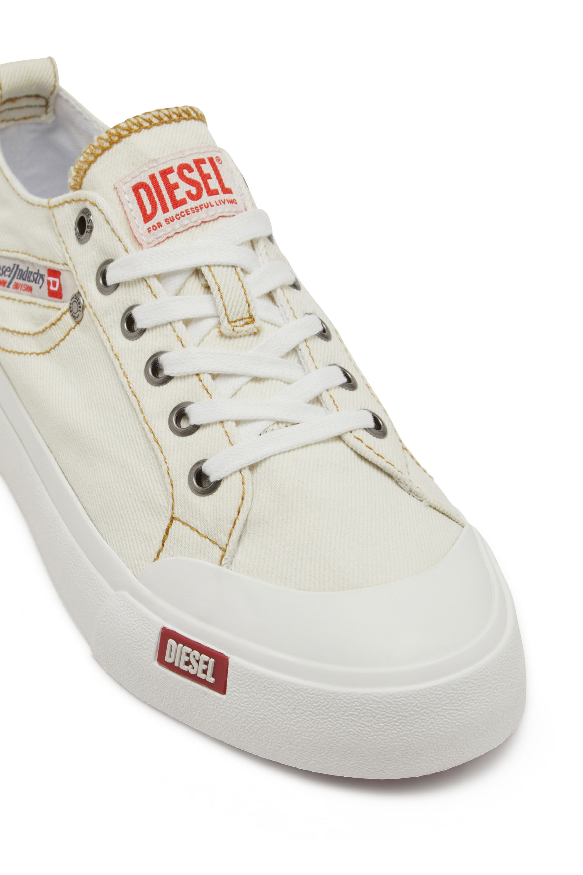 S-ATHOS NMD LOW W, Weiß Diesel - S-ATHOS NMD LOW W, Damen S-Athos-Sneakers aus Denim mit Taschendetail in Weiß - 5