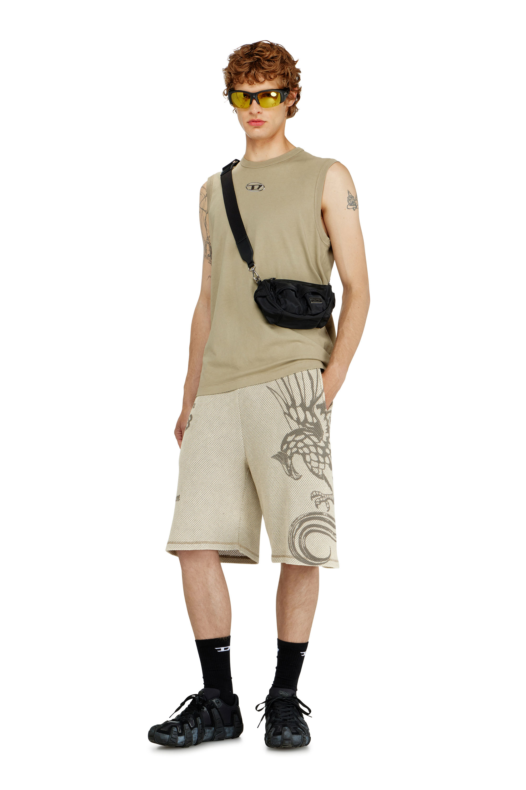 Diesel - MULTI-PKTS CROSSBODY XS X, Unisex Multi-Pkts &ndash; Kleine Multipocket-Utility-Tasche in Schwarz - 1