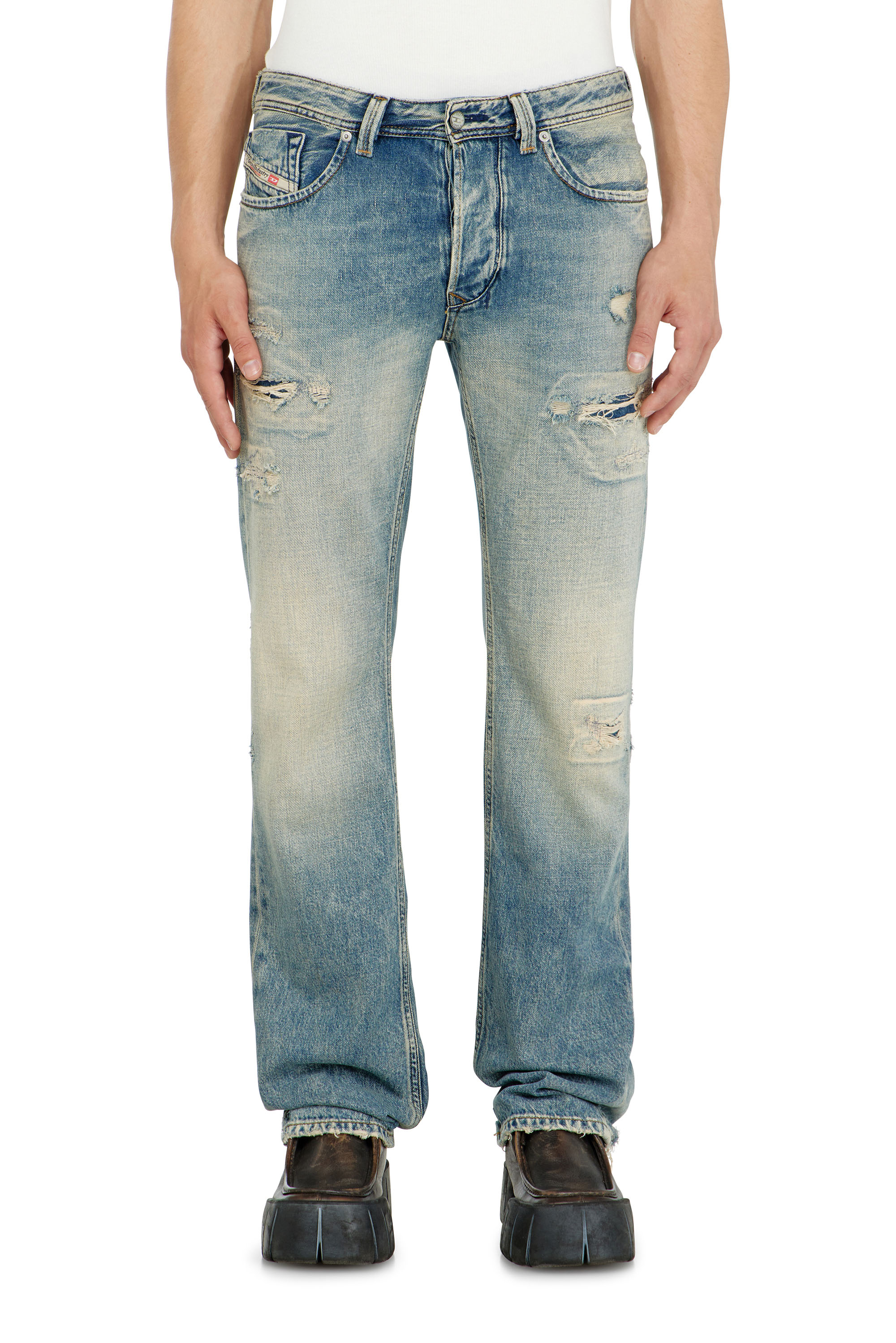 Diesel - Herren Regular Jeans 1985 Larkee 09P62, Mittelblau - 4