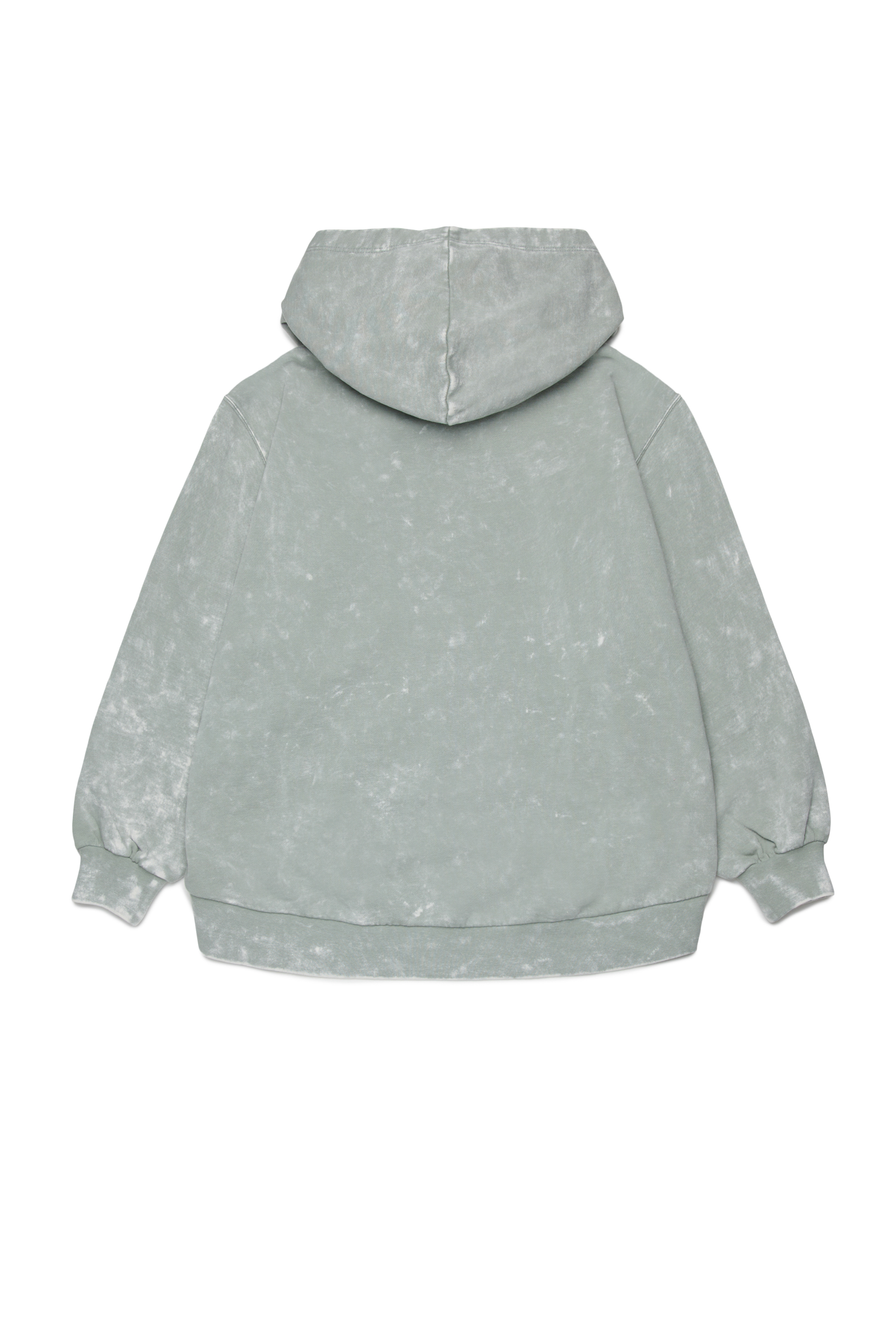 Diesel - SALIA, Damen Hoodie aus Baumwolle mit Washed-Effekt in Silber - 2