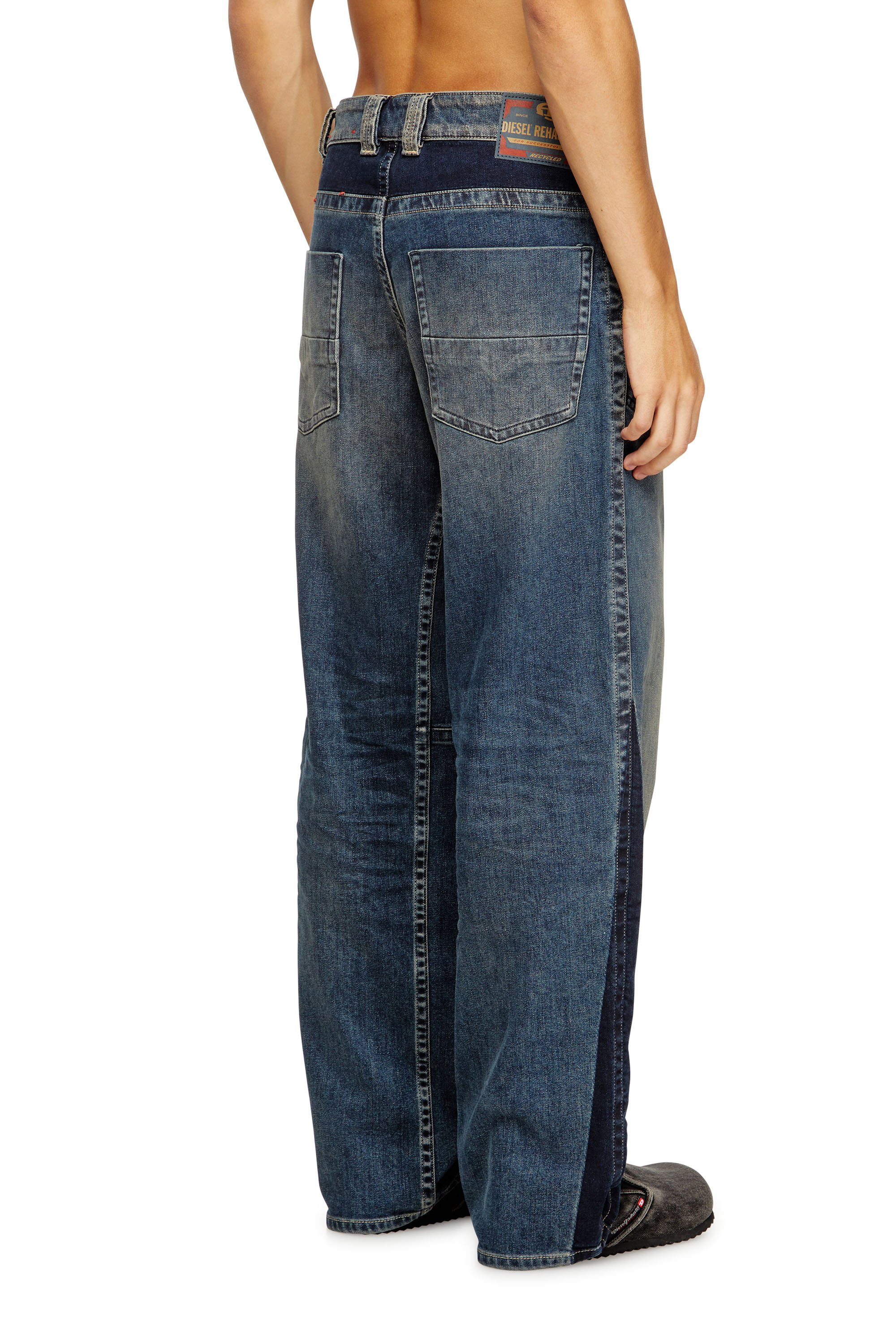 Diesel - Herren Relaxed Jeans 2001 D-Macro 09J06, Mittelblau - 4