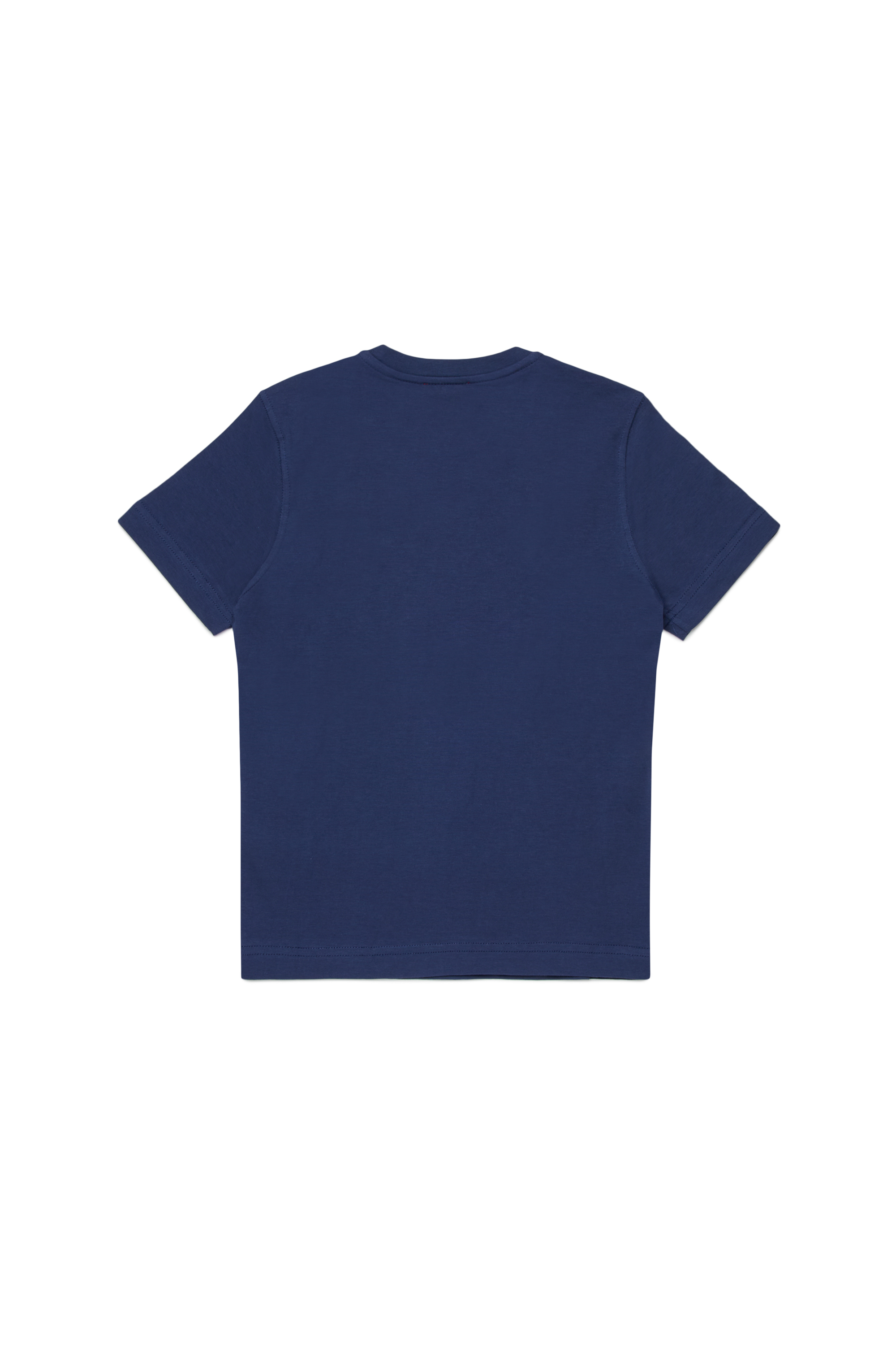 Diesel - TADJUSTK14, Herren Baumwoll-T-Shirt mit aufgedrucktem Logo in Blau - 2