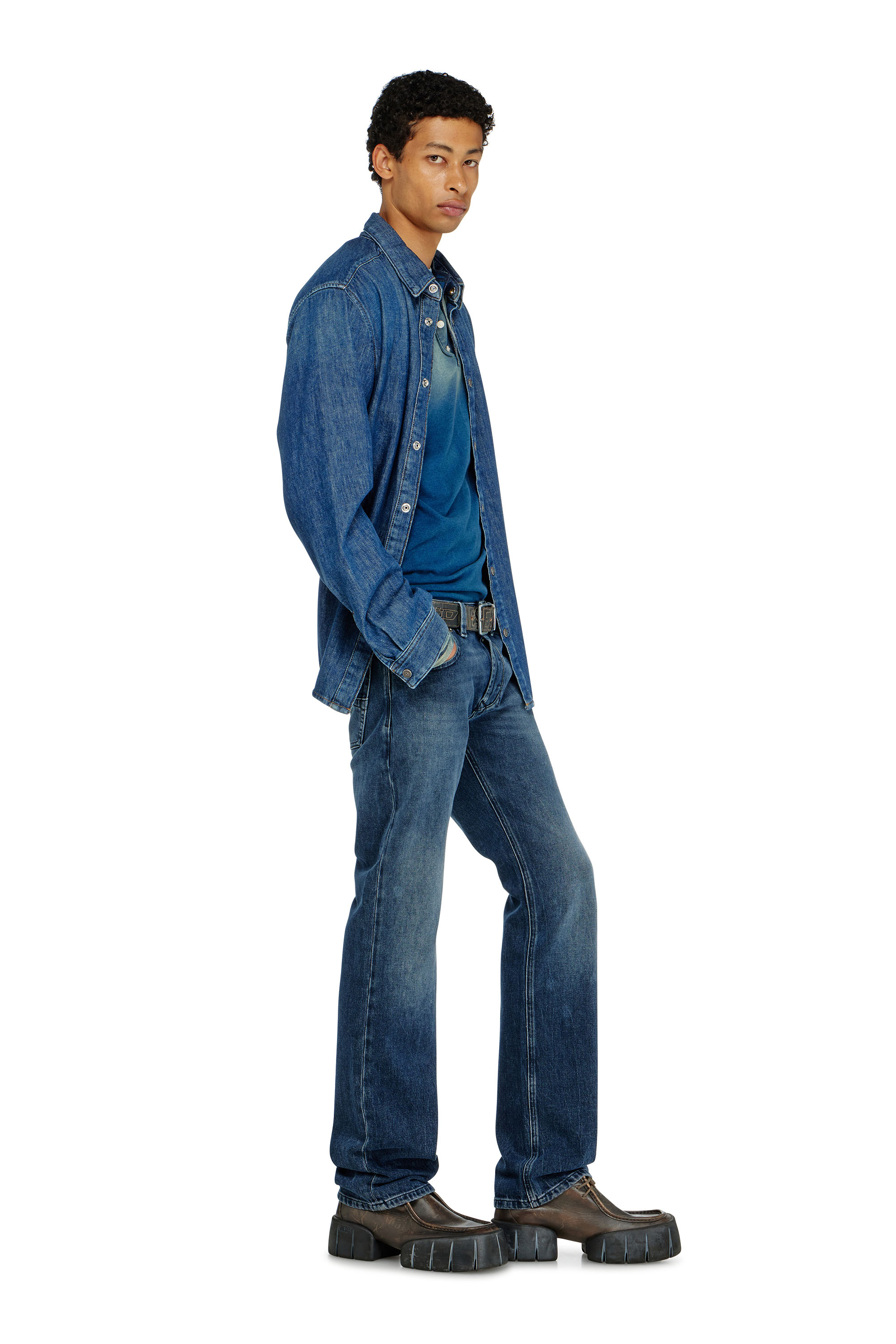 Diesel - Herren Regular Jeans 1985 Larkee 0KBBM, Dunkelblau - 3