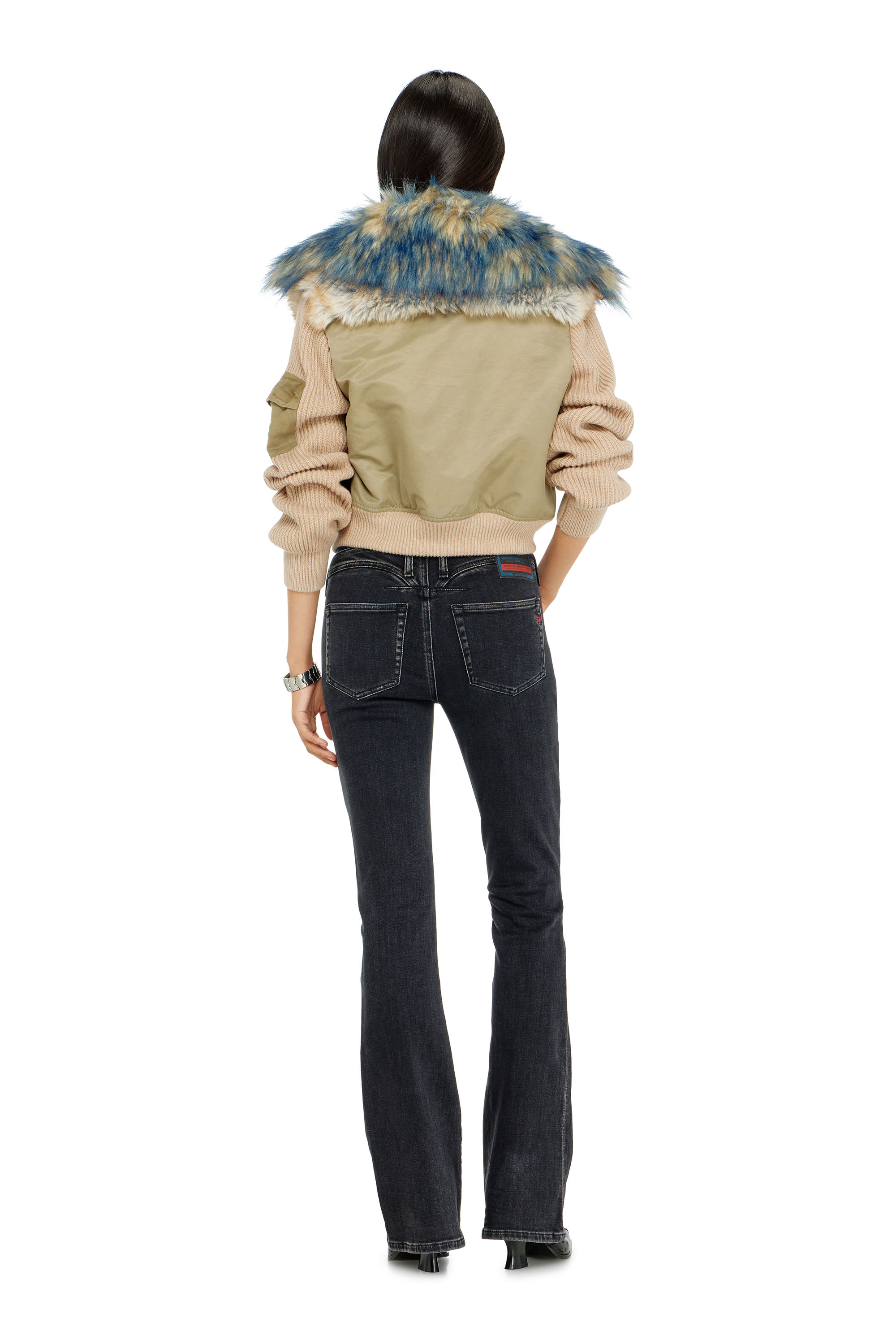 Diesel - Damen Bootcut Jeans 1969 D-Ebbey 09P75, Schwarz/Dunkelgrau - 3