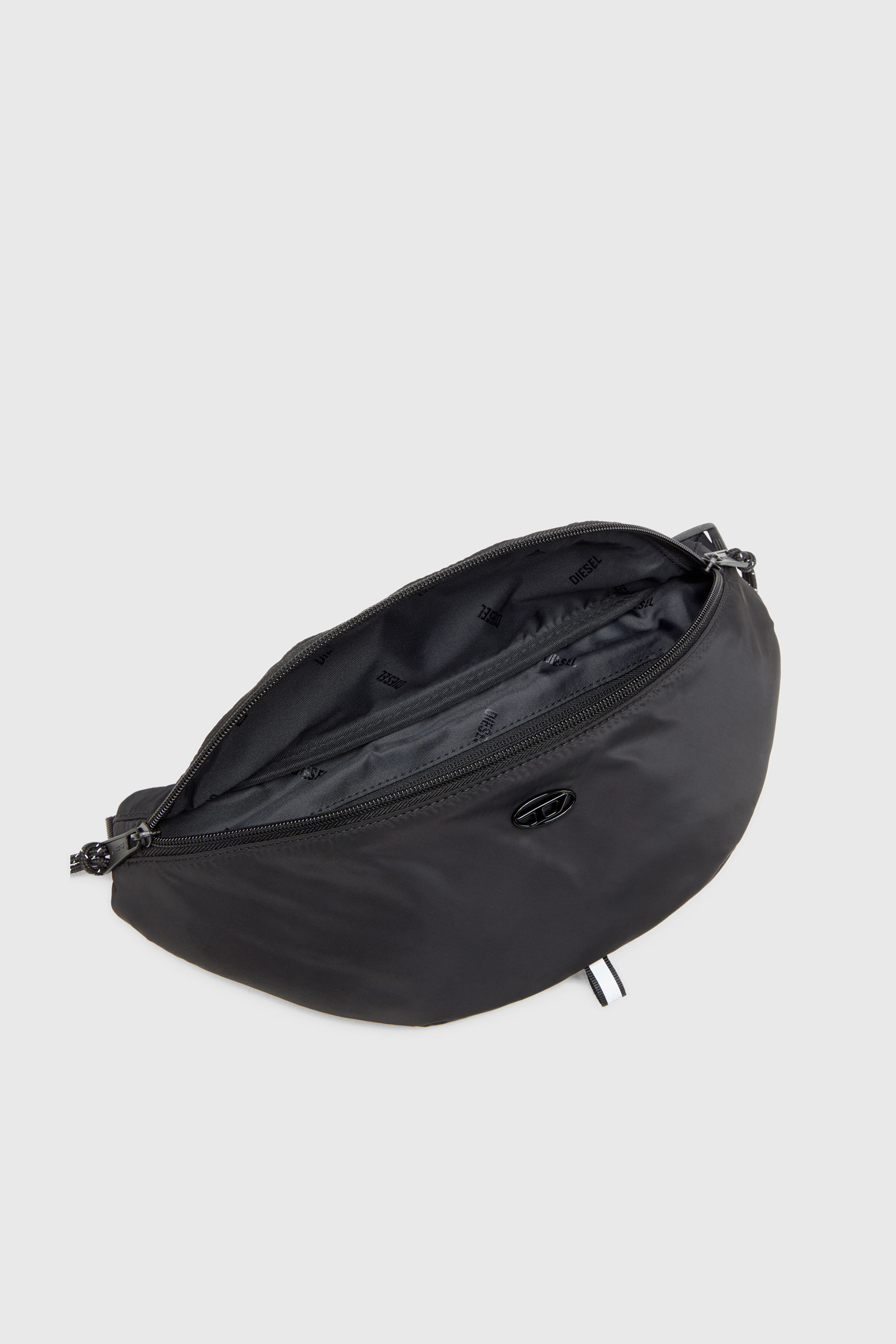 Diesel - D-PACK BELTBAG X, Herren D-Pack-G&uuml;rteltasche aus Satin-Touch-Stoff in Schwarz - 4