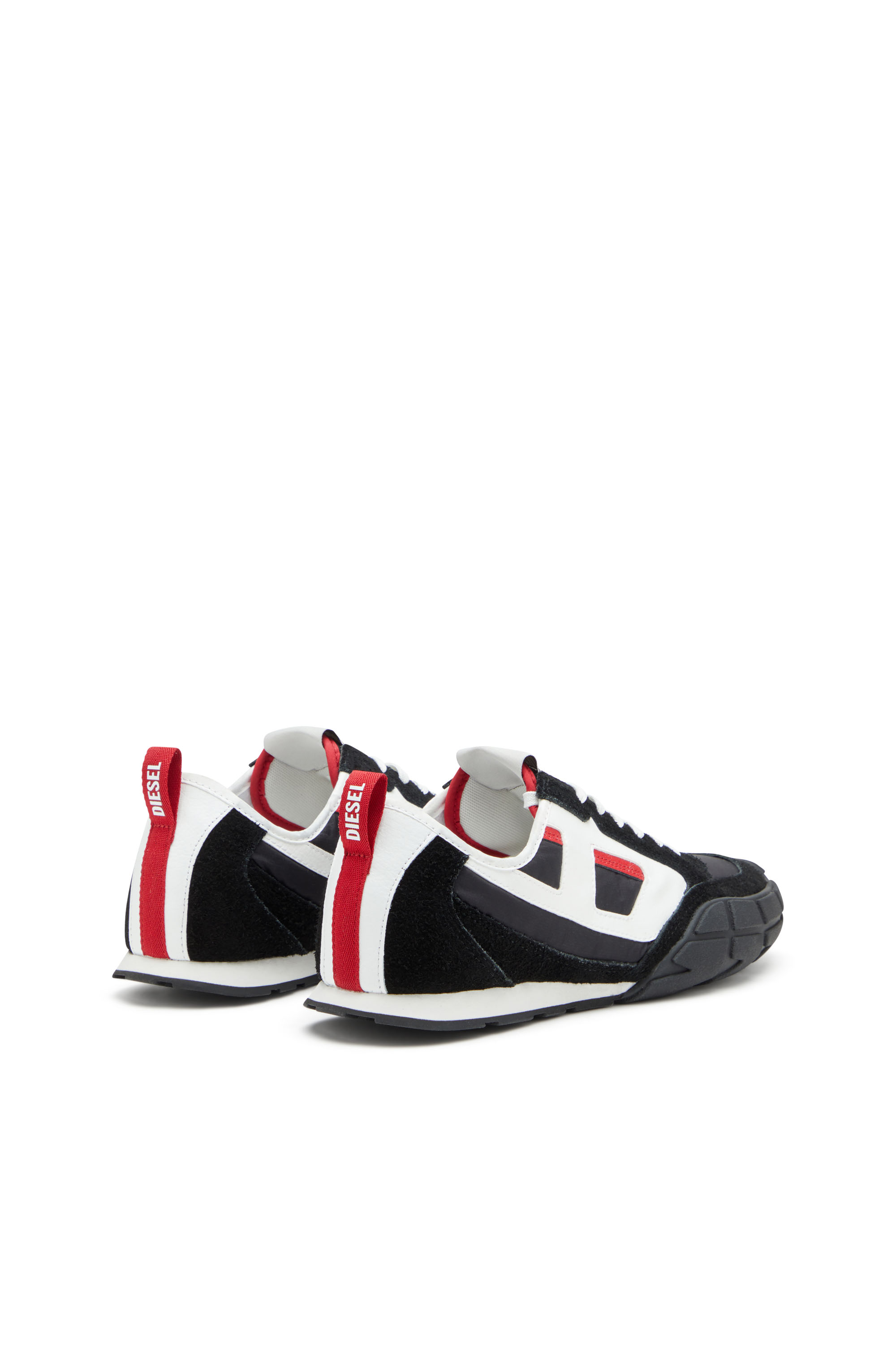 S-PAGODHA LOW, Schwarz/Rot Diesel - S-PAGODHA LOW, Herren S-Pagodha-Sneakers aus Leder, Wildleder und Ripstop in Schwarz/Rot - 3