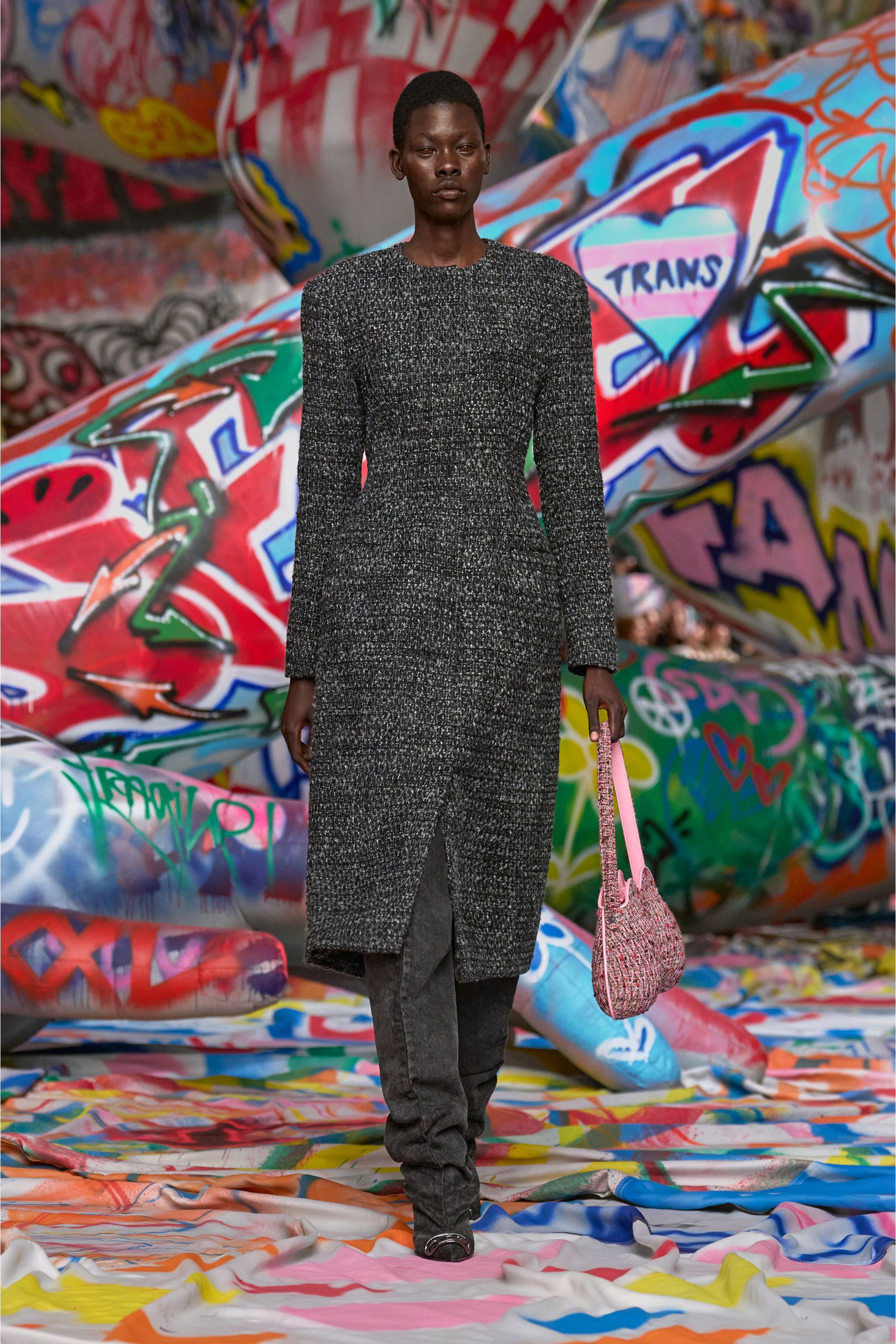 Diesel - D-VENUS 90 OTK BOOT, Damen Overknees-Stiefel aus beschichtetem Denim in Schwarz - 6