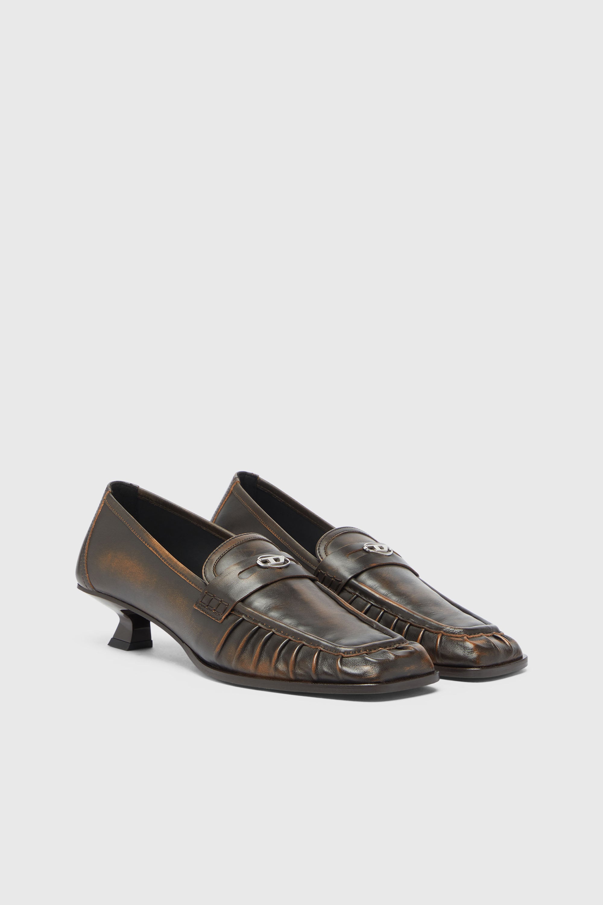 Diesel - D-AMBER MOC 30, Damen D-Amber - Penny-Loafer aus Leder in Braun - 2