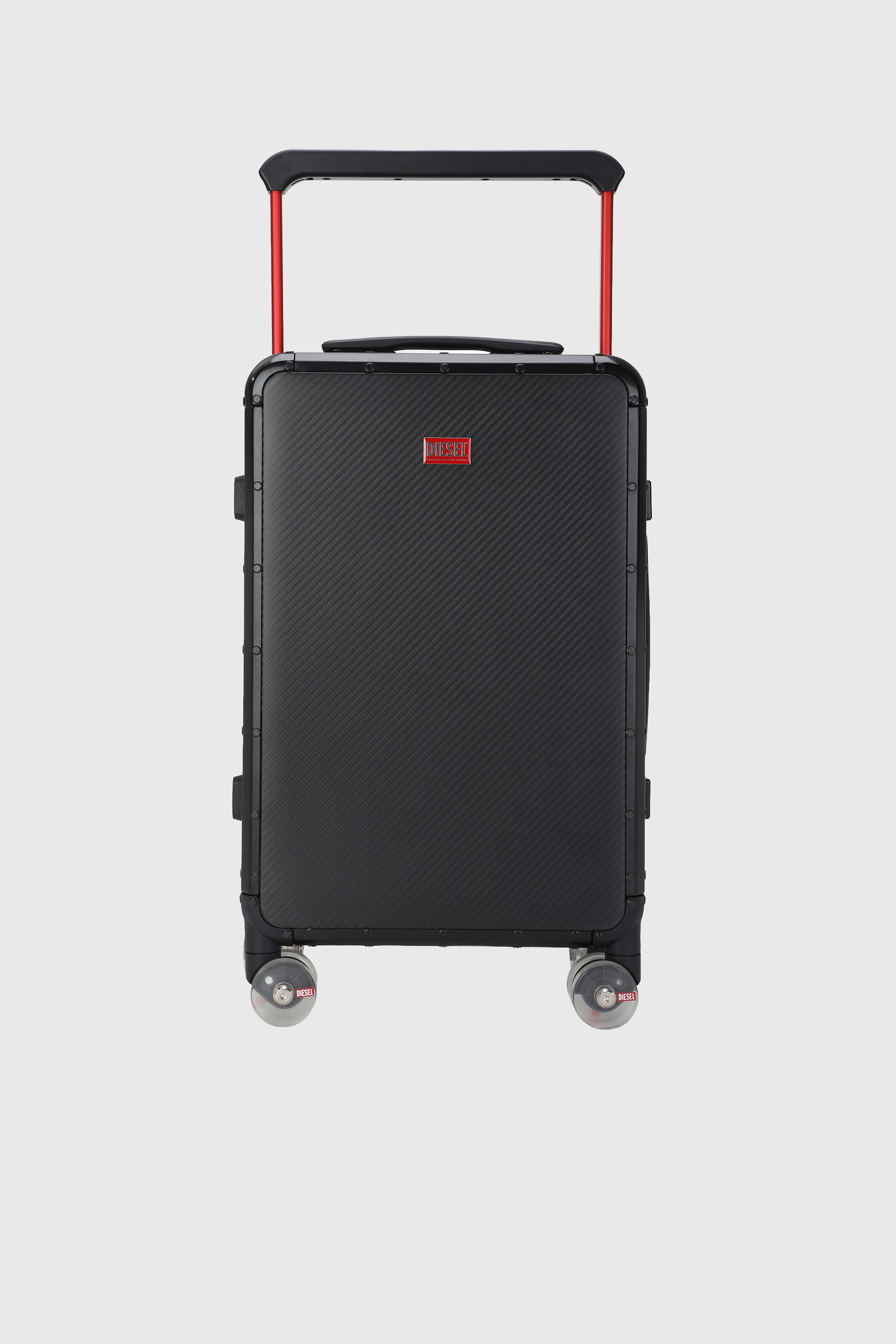 Diesel - DSL CARBON FIBER TROLLEY-BLACK- DSL001, Unisex Koffer aus Kohlefaser Gr&ouml;&szlig;e S in Schwarz - 1