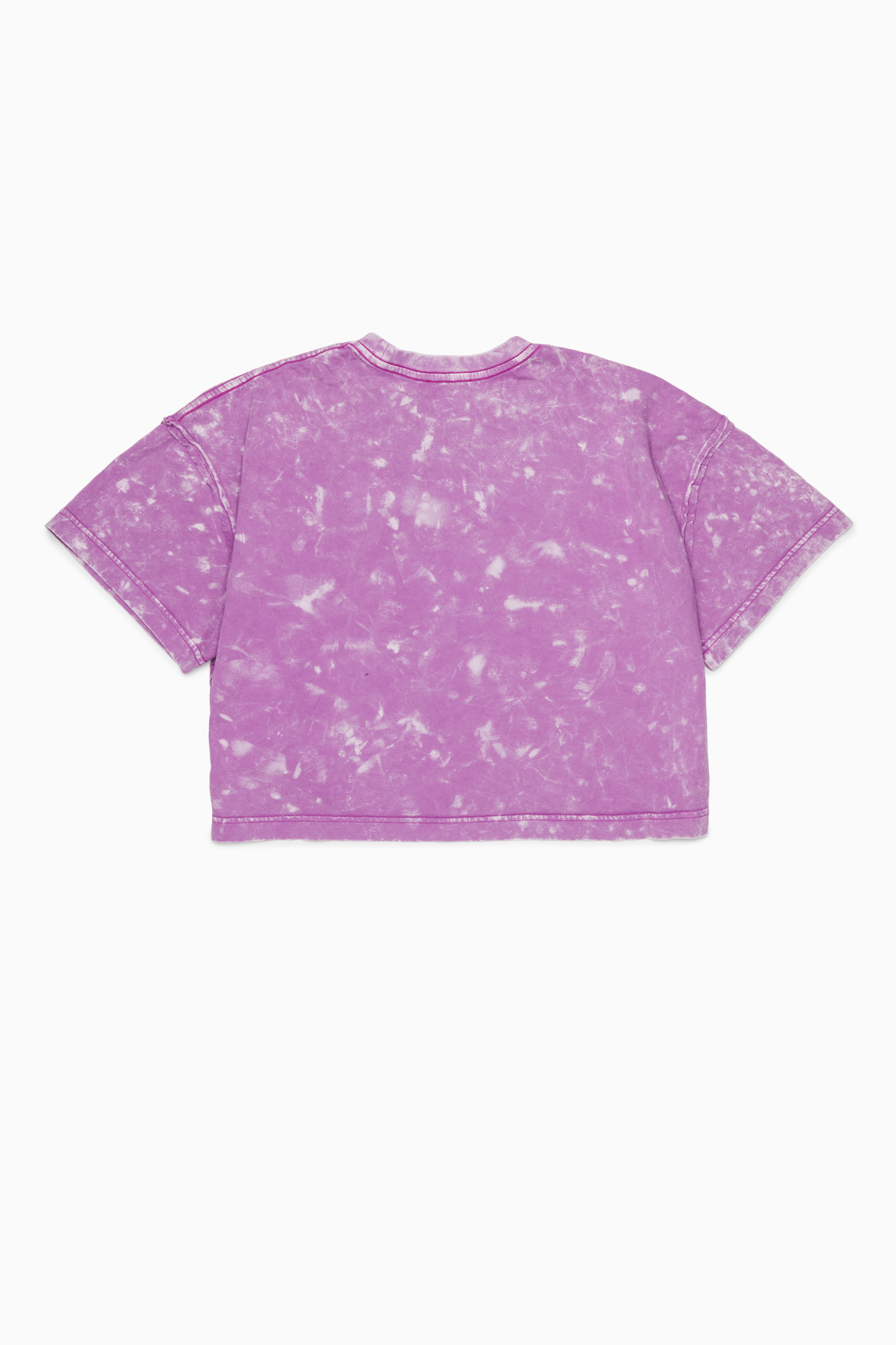 Diesel - TLOXY, Damen Kurz geschnittenes T-Shirt mit Tie-Dye-Effekt in Violett - 2