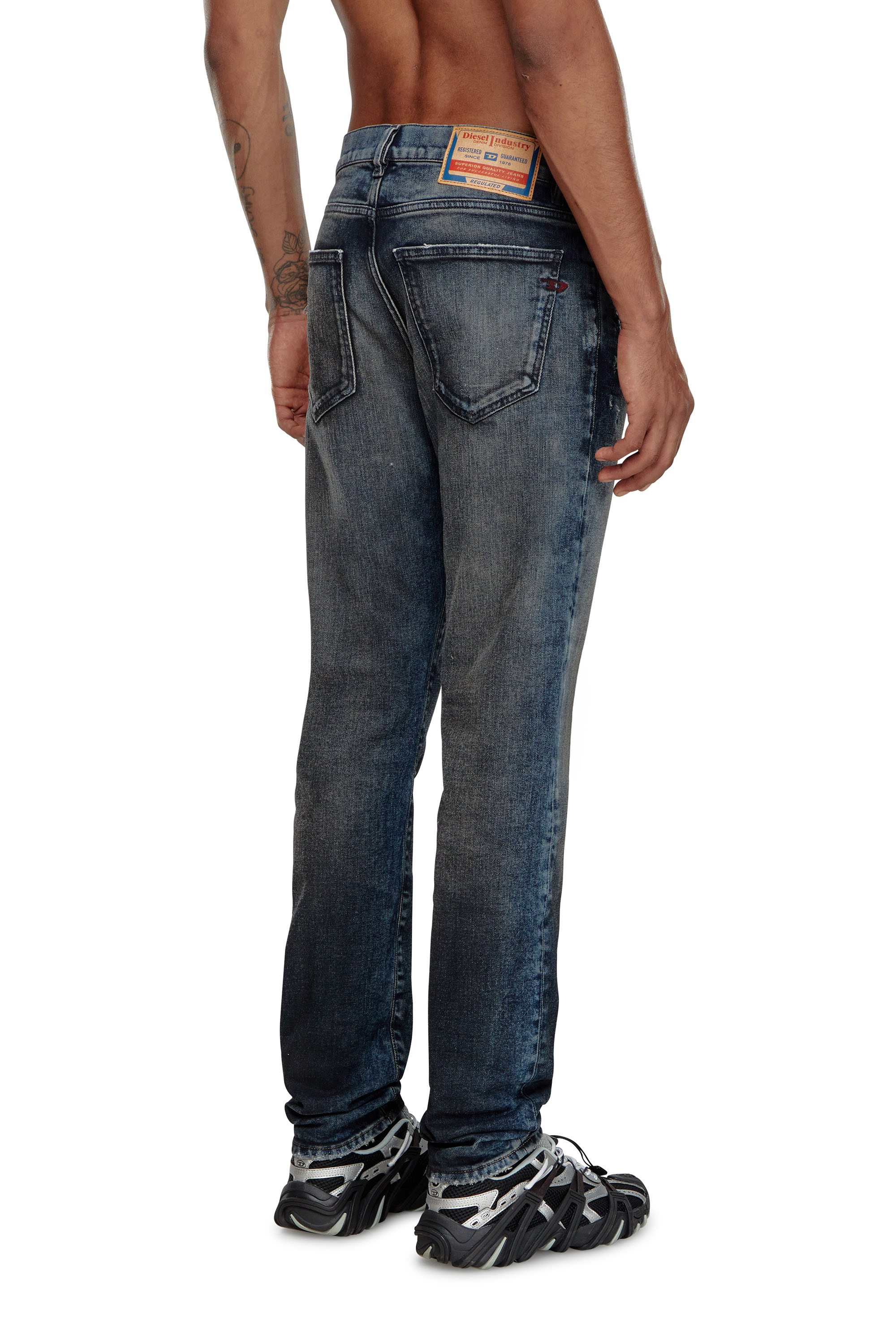 Diesel - Herren Slim Jeans 2019 D-Strukt 09H54, Dunkelblau - Image 3