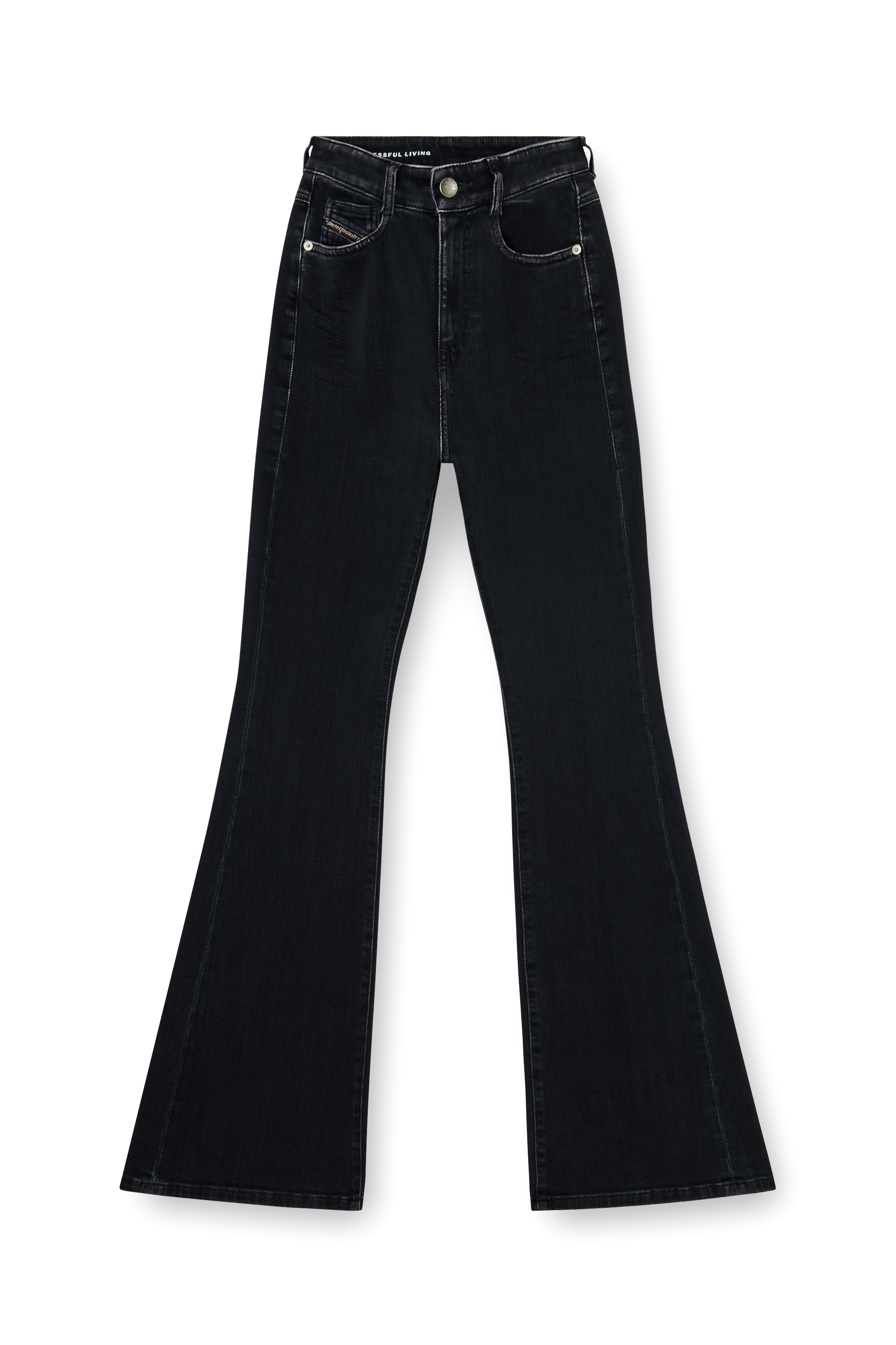 Diesel - Damen Bootcut Jeans 1973 D-Partt 09P75, Schwarz/Dunkelgrau - 3