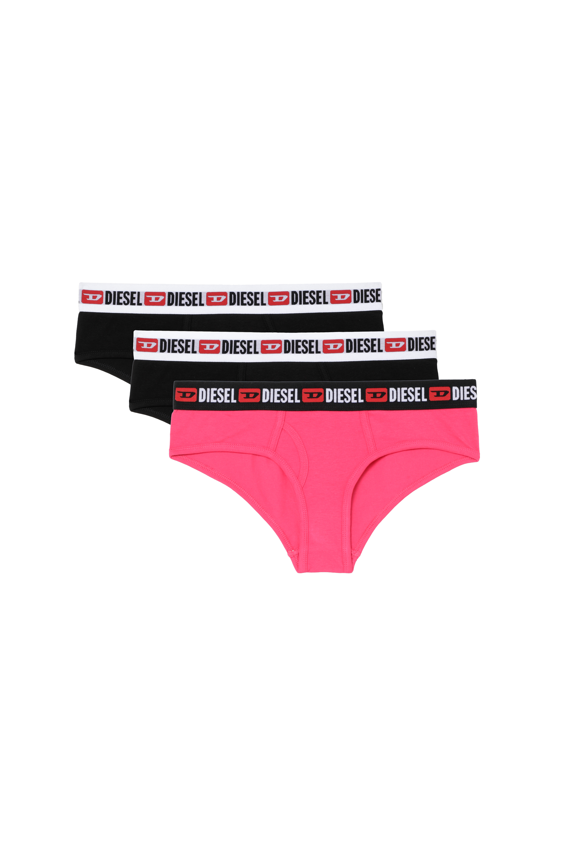 UFPN-OXY-THREEPACK, Schwarz/Rosa - Panties