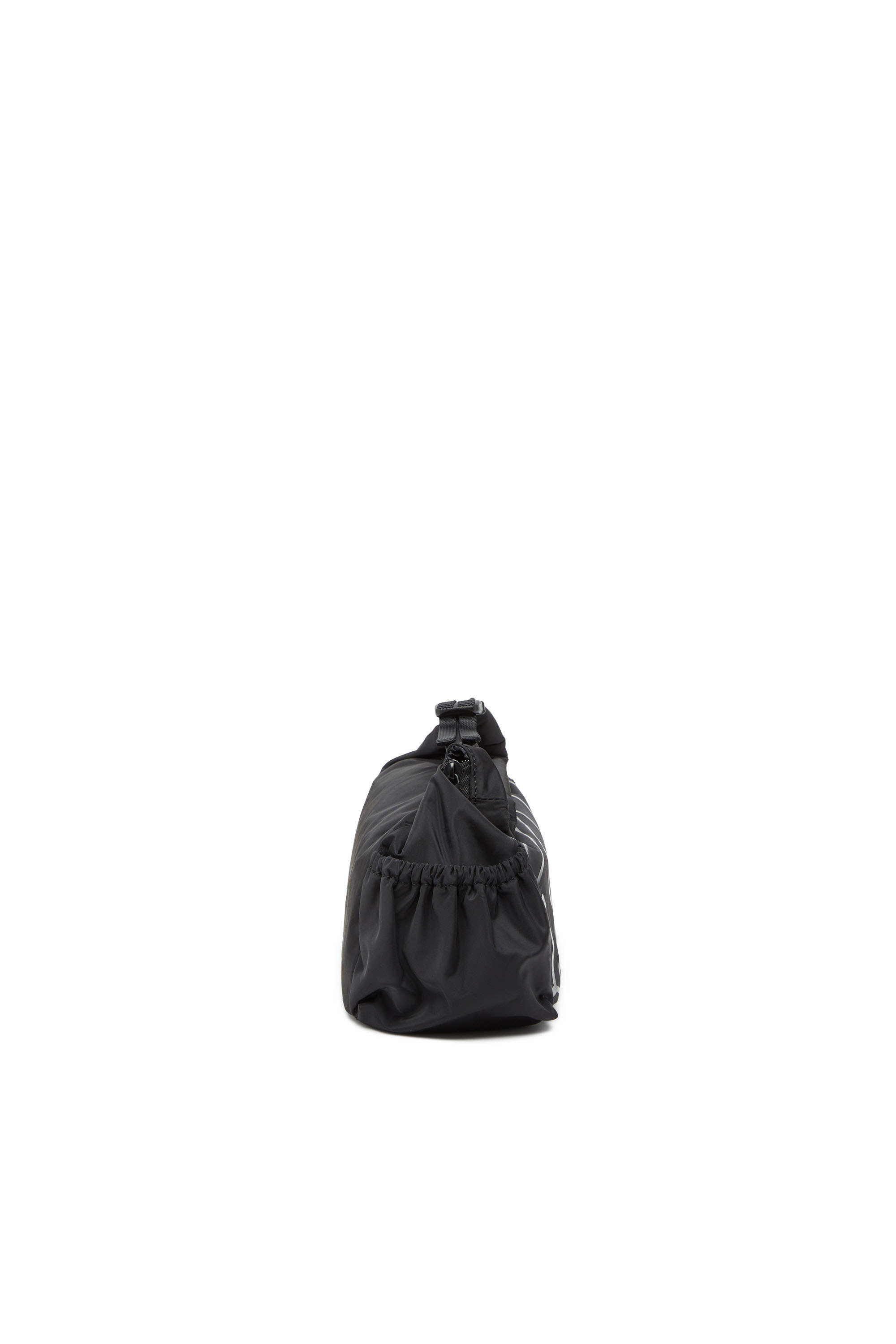 Diesel - DRAPE WASH BAG X, Unisex Wash Bag aus Nylon mit Oval D-Print in Schwarz - 3