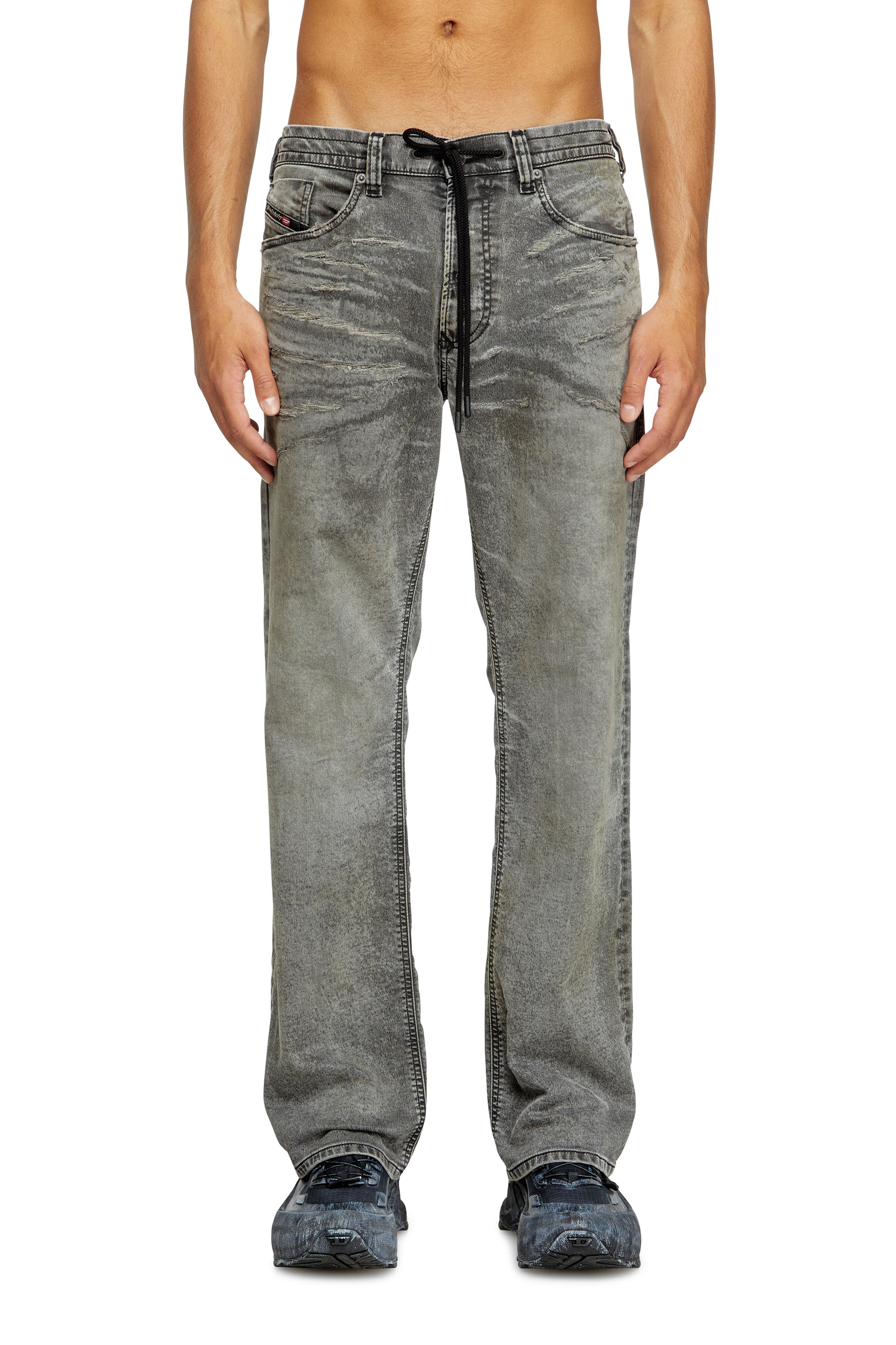 Diesel - Herren Relaxed 2080 D-Reel Joggjeans® 09M35, Schwarz/Dunkelgrau - 1