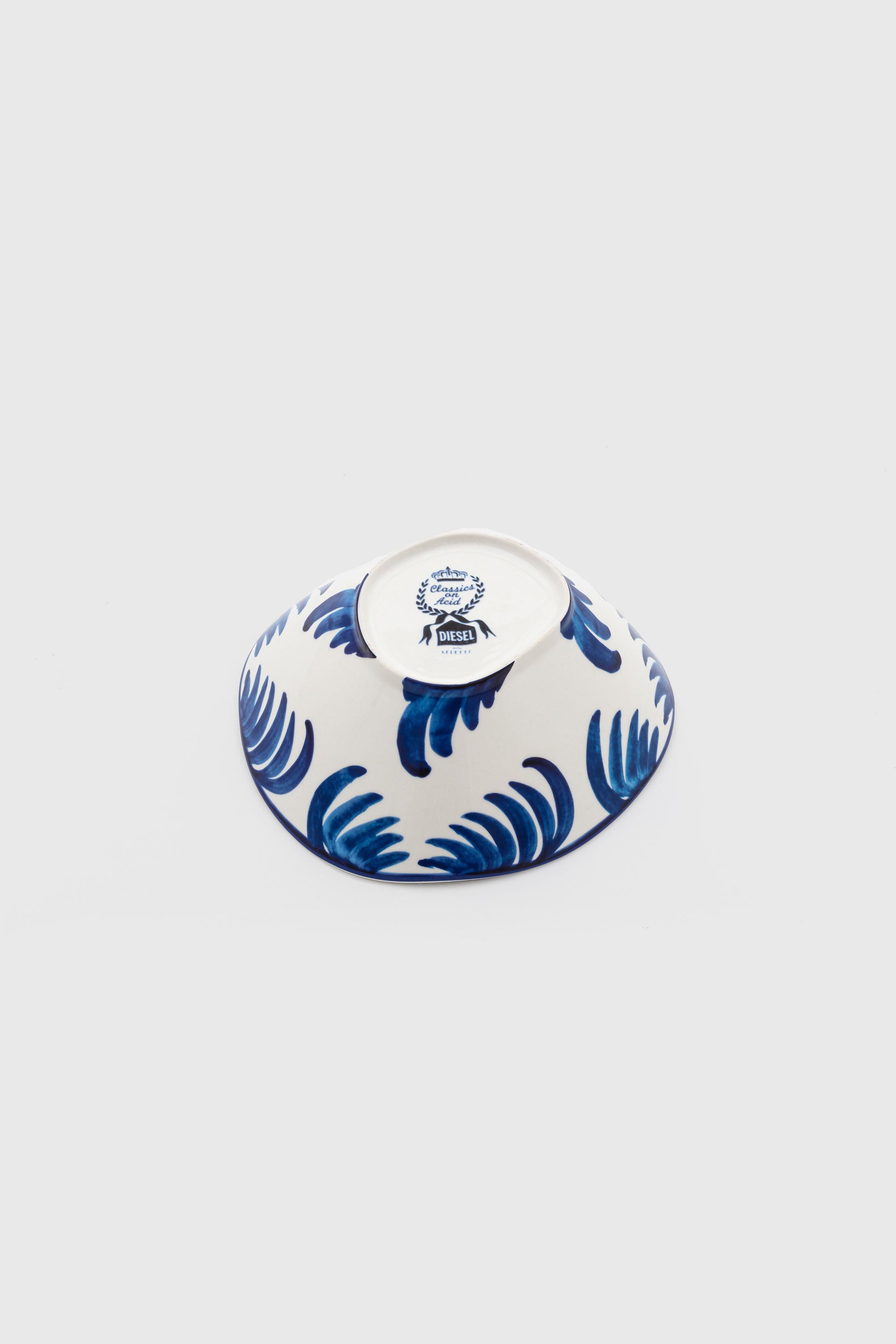 Diesel - 11280 PORCELAIN SALAD BOWL "CLASSIC ON A, Unisex Salatsch&uuml;ssel aus Porzellan in Weiss/Blau - 3