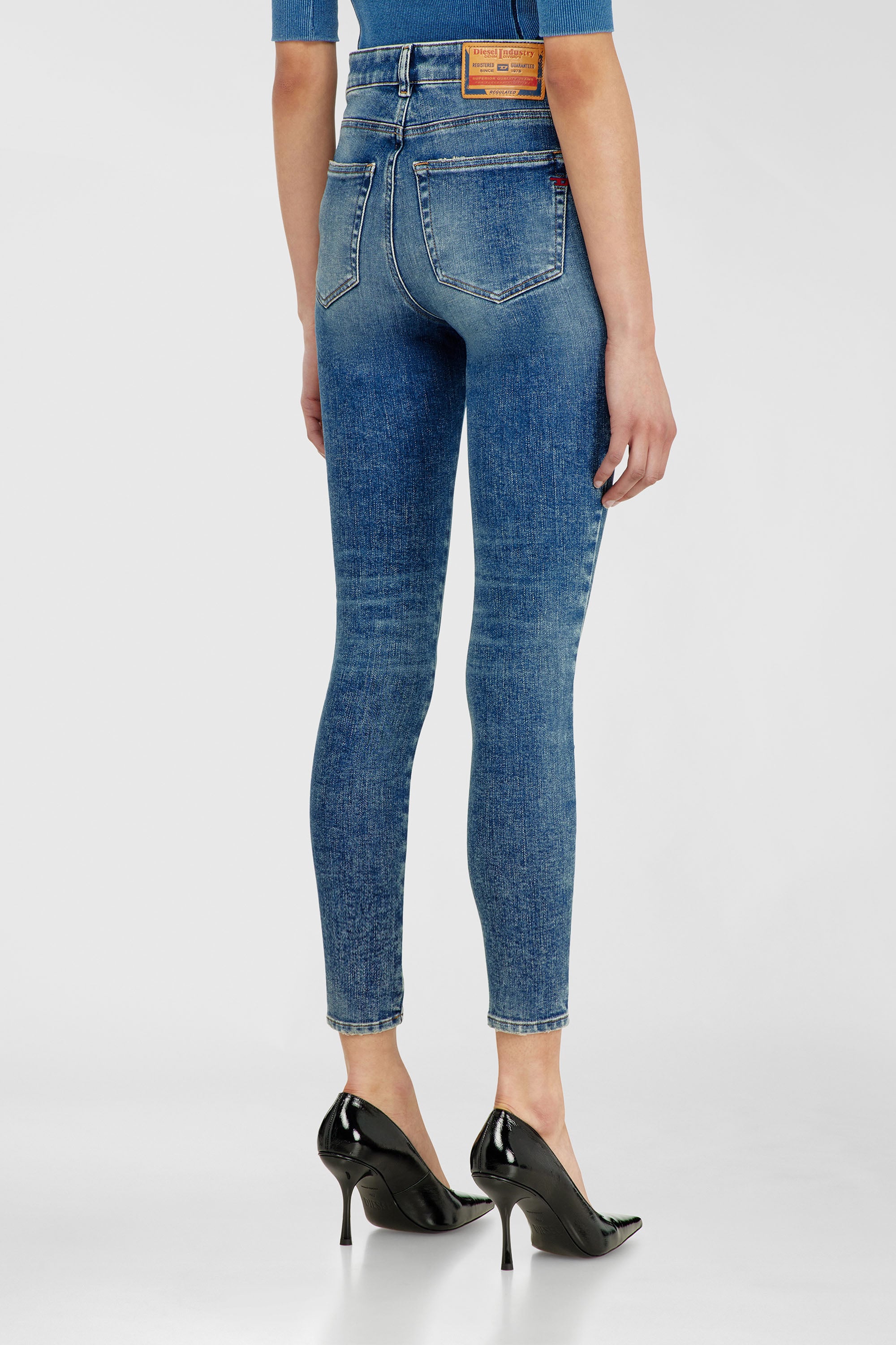 Diesel - Damen Skinny Jeans 1984 Slandy-High 09P72, Mittelblau - 5