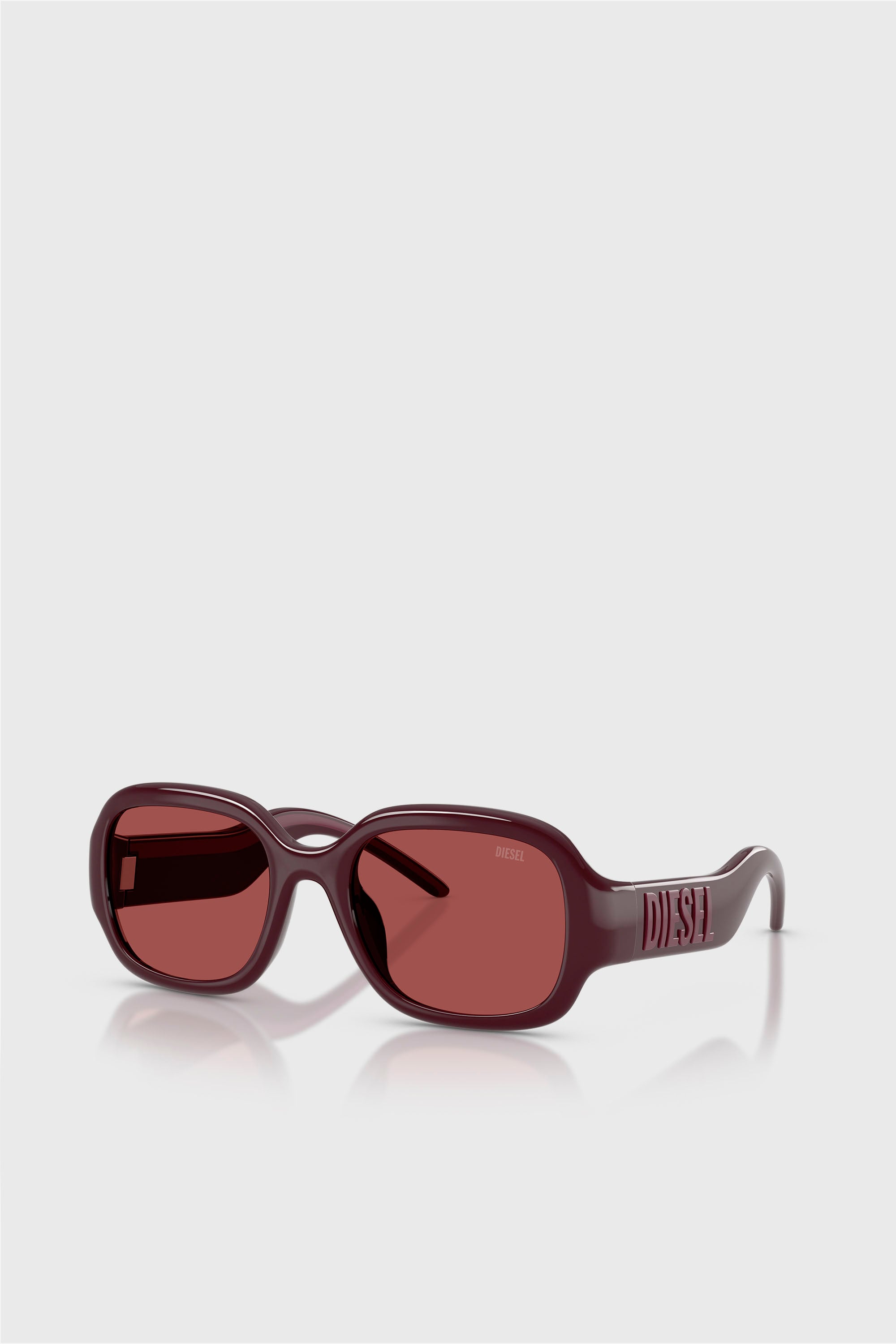 Diesel - 0DL3023U, Unisex Pillow-Sonnenbrille in Burgunderrot - 2