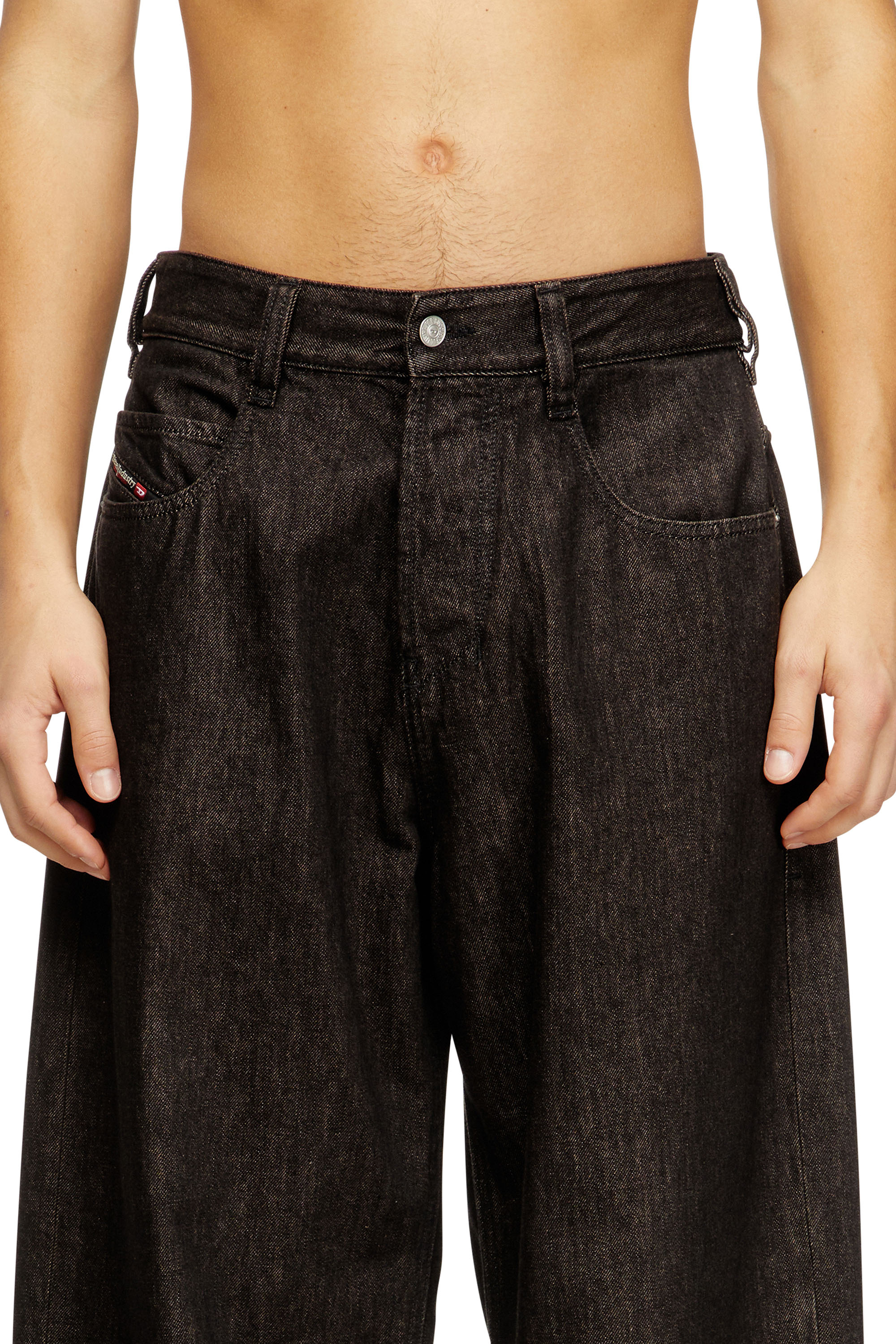 Diesel - Unisex Relaxed Jeans 1997 D-Enim-M 09N25, Schwarz/Dunkelgrau - 4