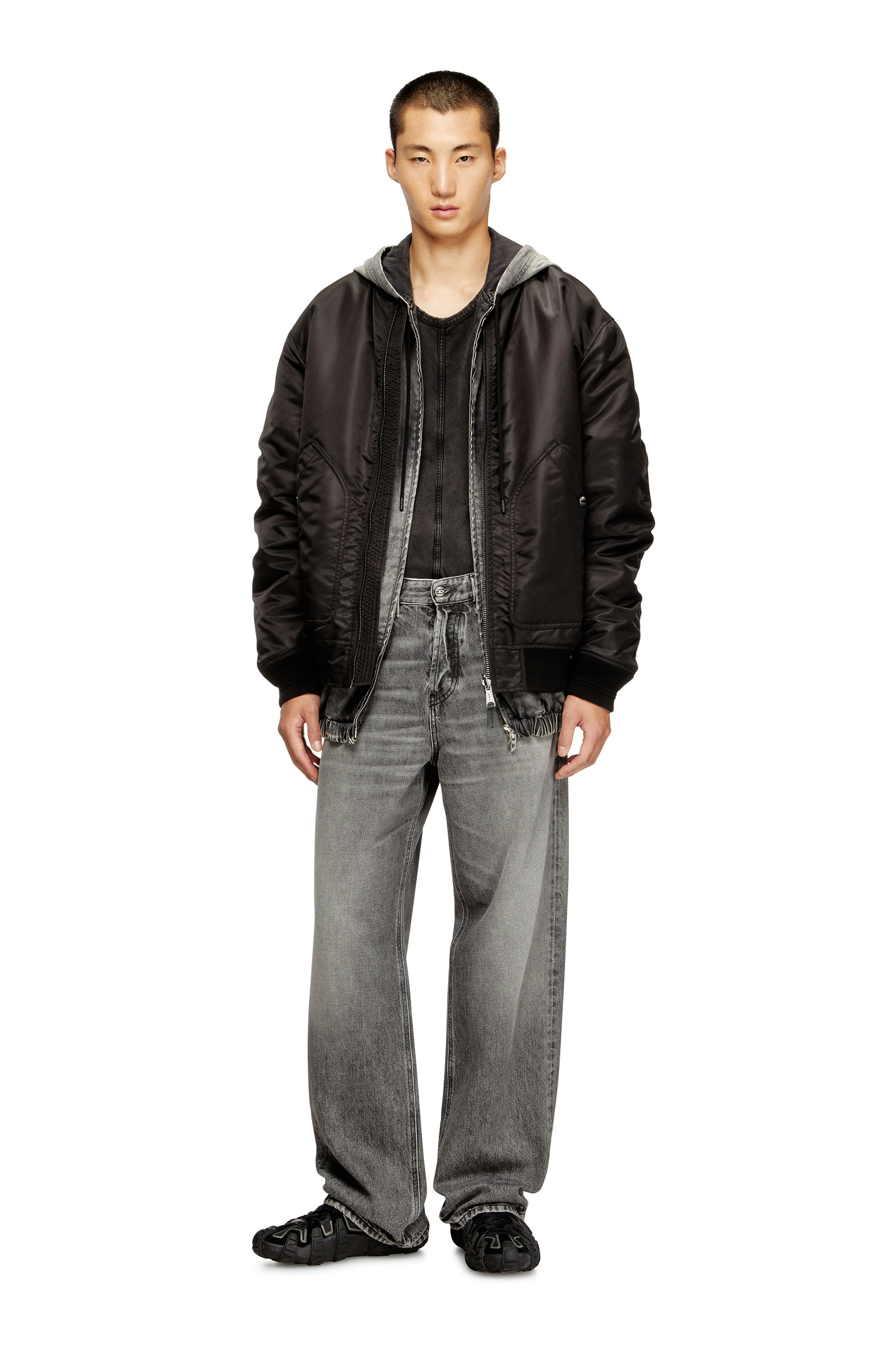 Diesel - Herren Relaxed Jeans 2001 D-Macro 007AW, Grau - 1