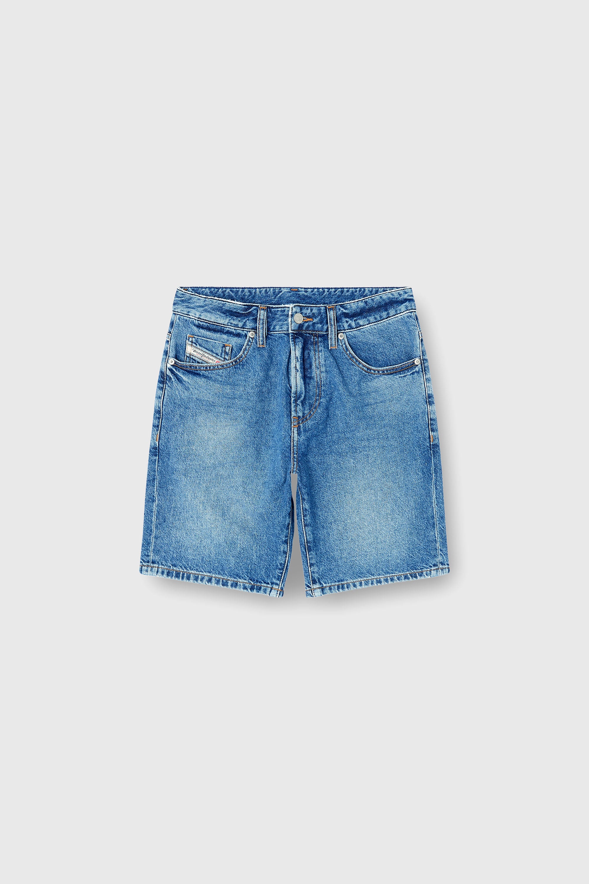 Diesel - D-FIN, Herren Schmale Shorts aus Clean-Wash-Denim in Blau - 2
