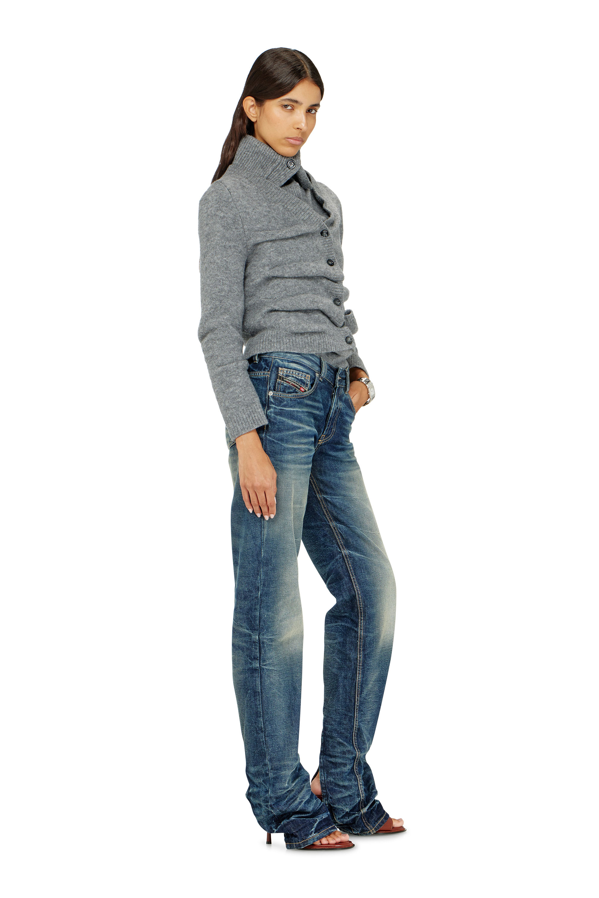 Diesel - Damen Regular Jeans D-Heel 0DBFC, Mittelblau - 2