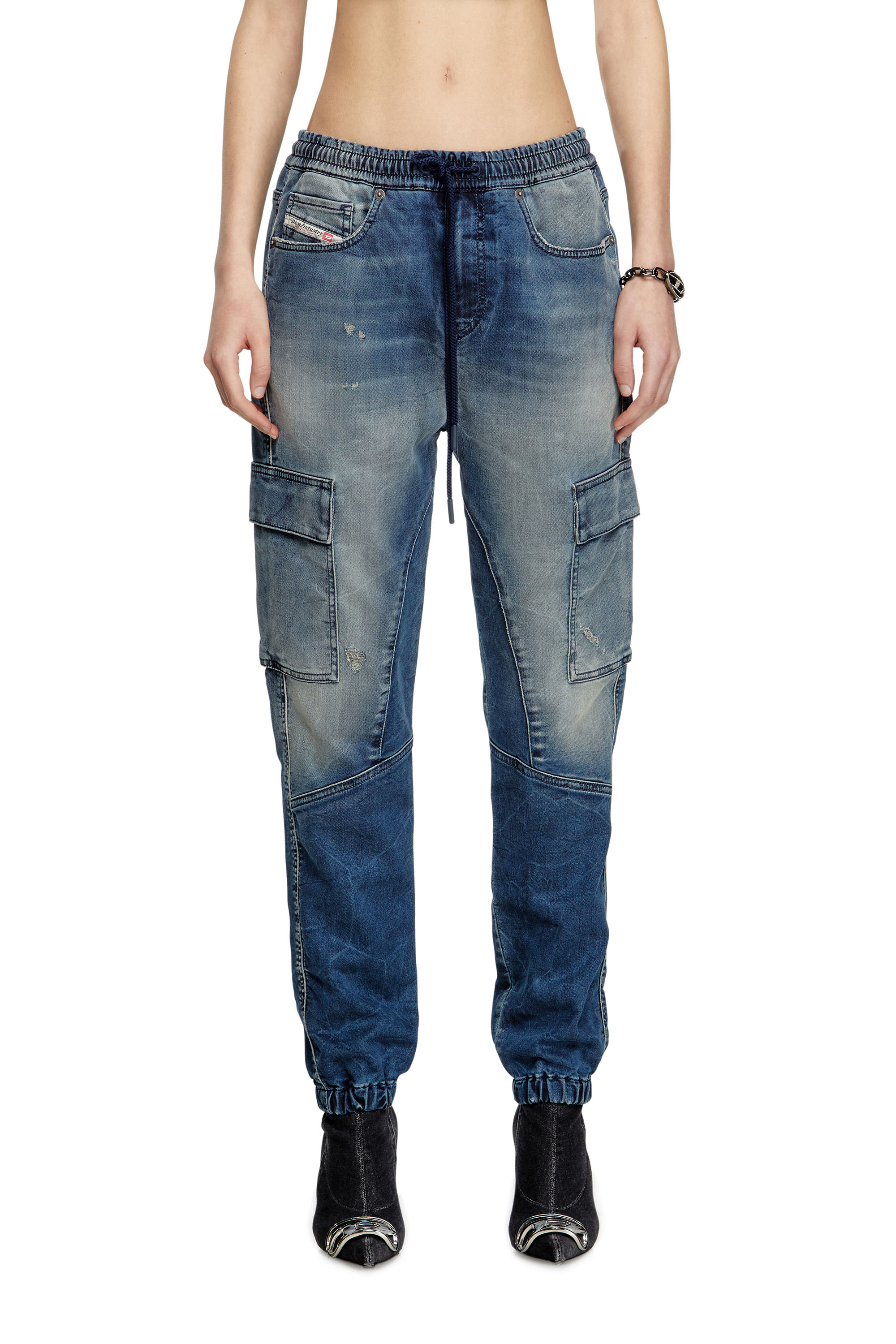 Diesel - Damen Regular 2051 D-Ursy Joggjeans® 068PI, Mittelblau - 1