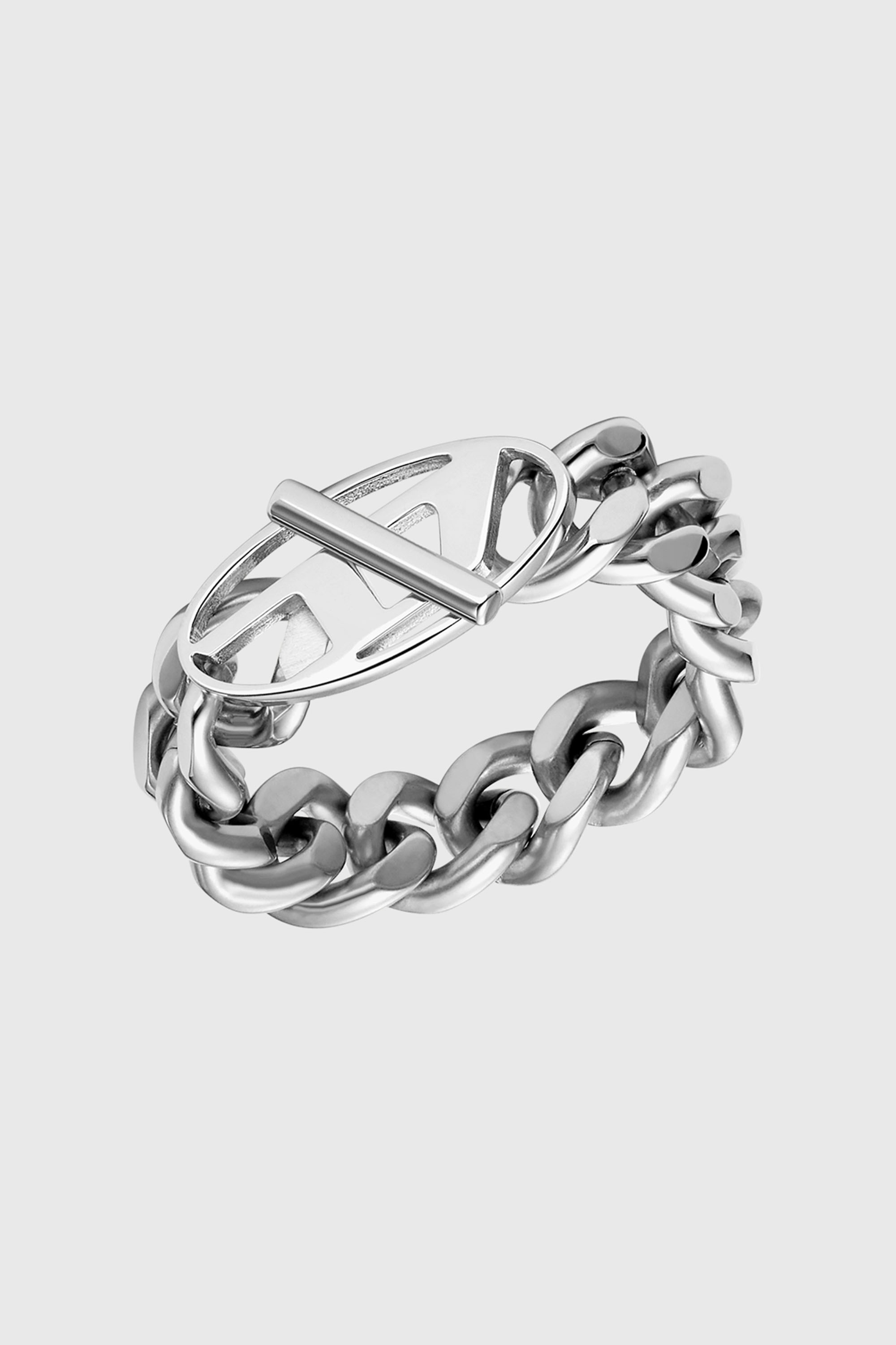 Diesel - DX1533040, Unisex Softer Kettenring aus Edelstahl in Silber - 1